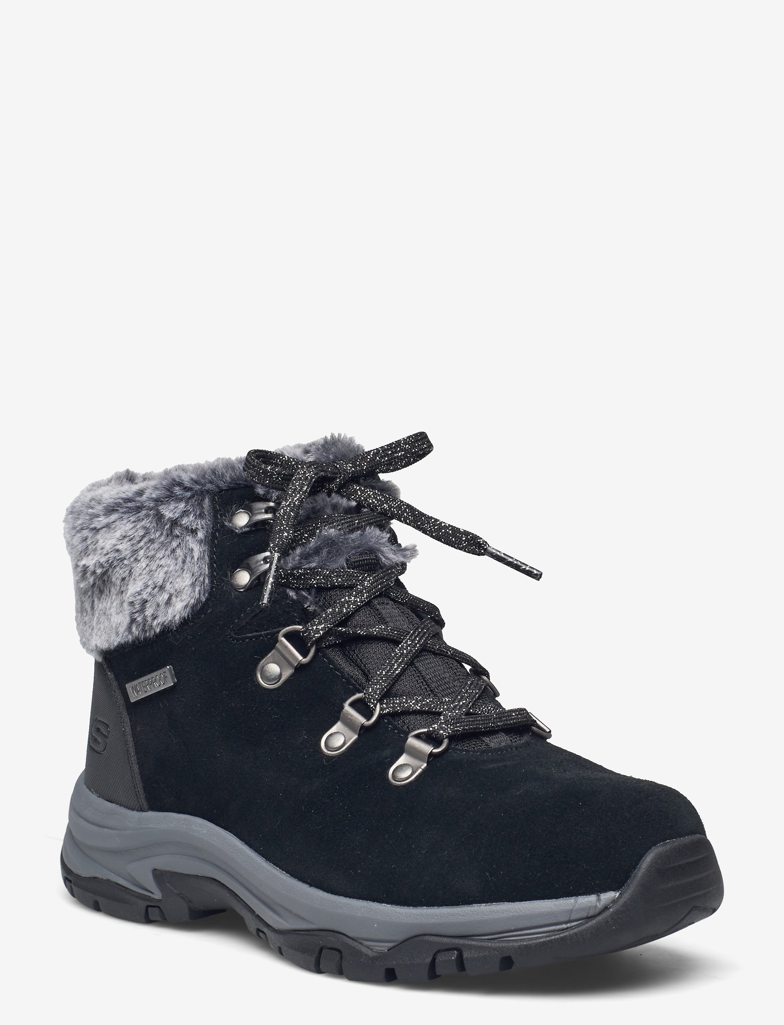 SKECHERS Womens Relaxed Fit Trego Falls Finest - Wasserdicht Schwarz - 37 - Damen