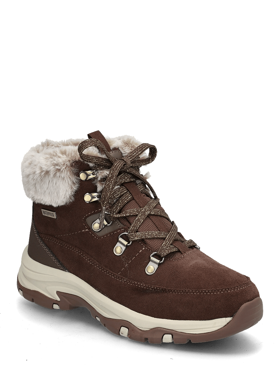 Skechers - TREGO SNOW WORRIES - snøreboots - choc - 0