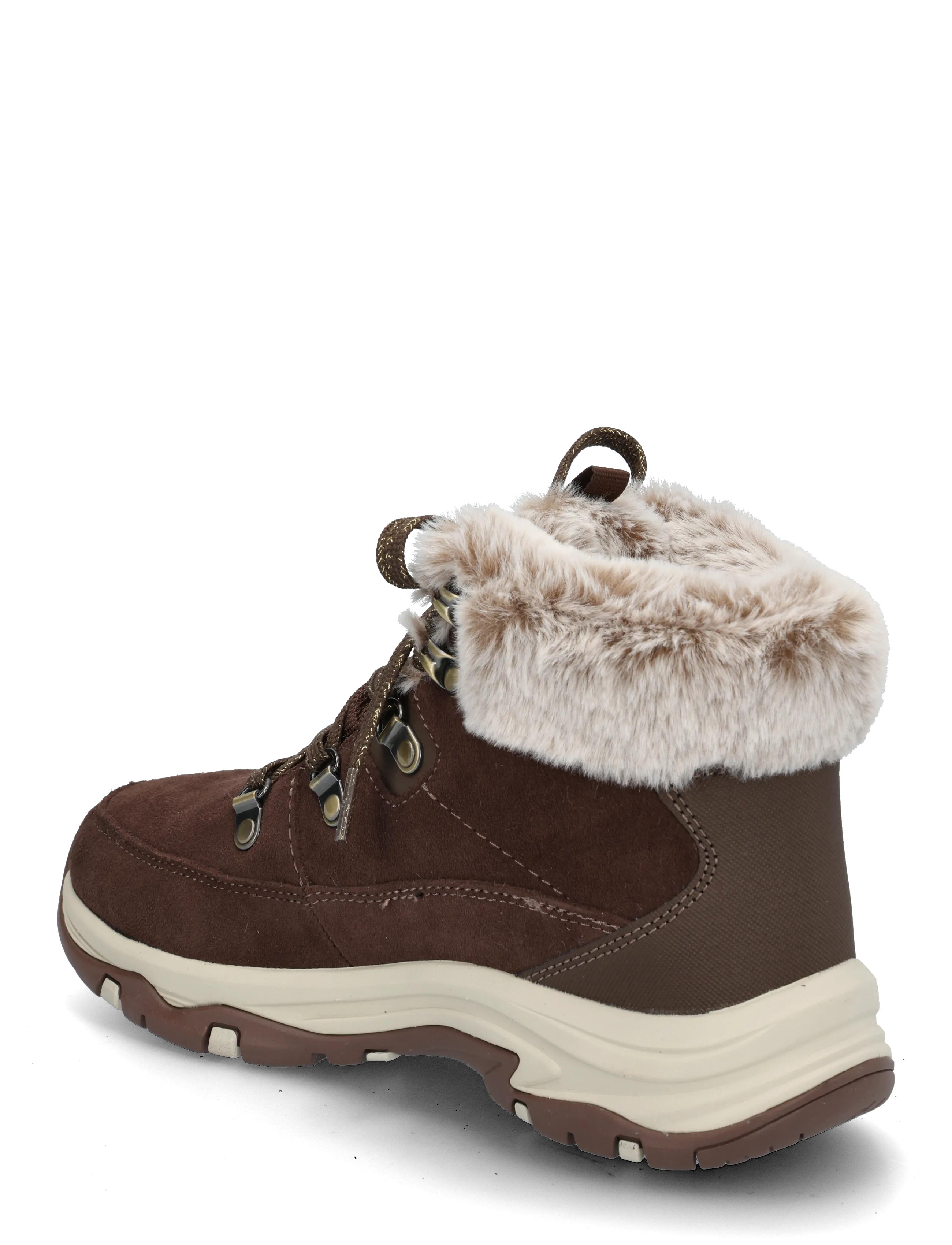 Skechers - TREGO SNOW WORRIES - snøreboots - choc - 1