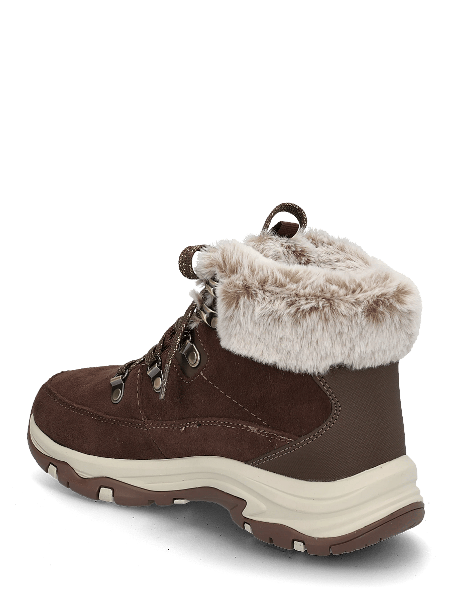 Skechers - TREGO SNOW WORRIES - snøreboots - choc - 1