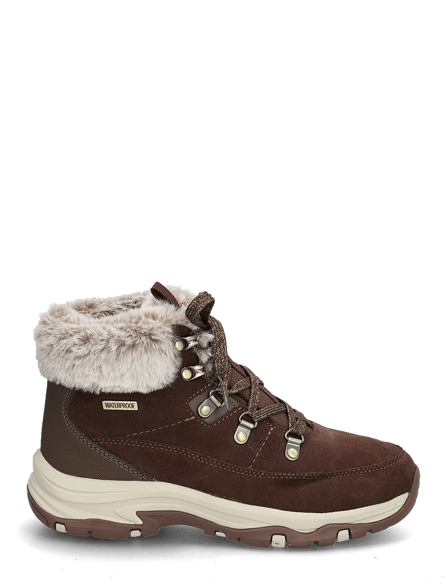 Skechers - TREGO SNOW WORRIES - snøreboots - choc - 2