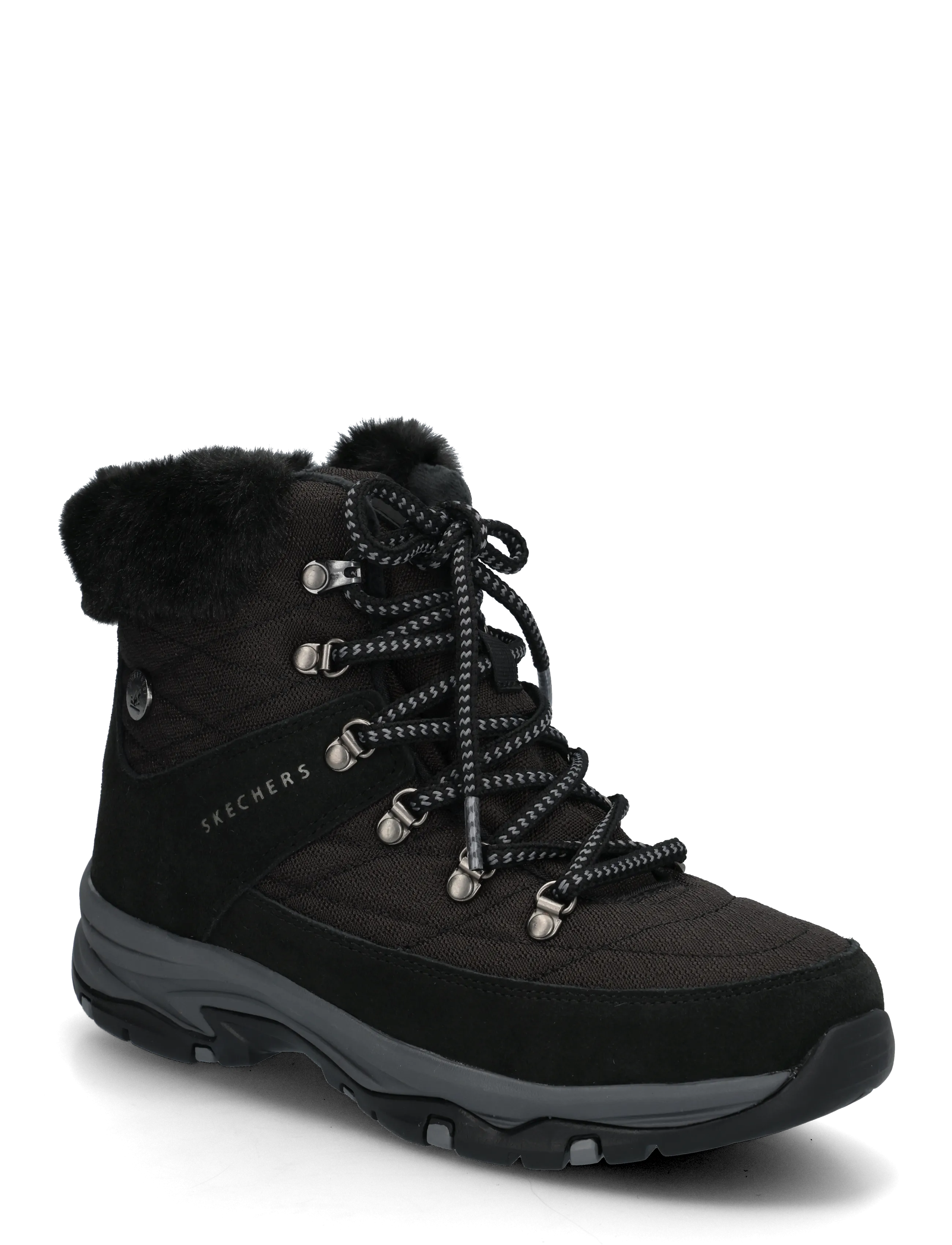 Skechers TREGO STORMIE FROST - Snørestøvler - BBK / black