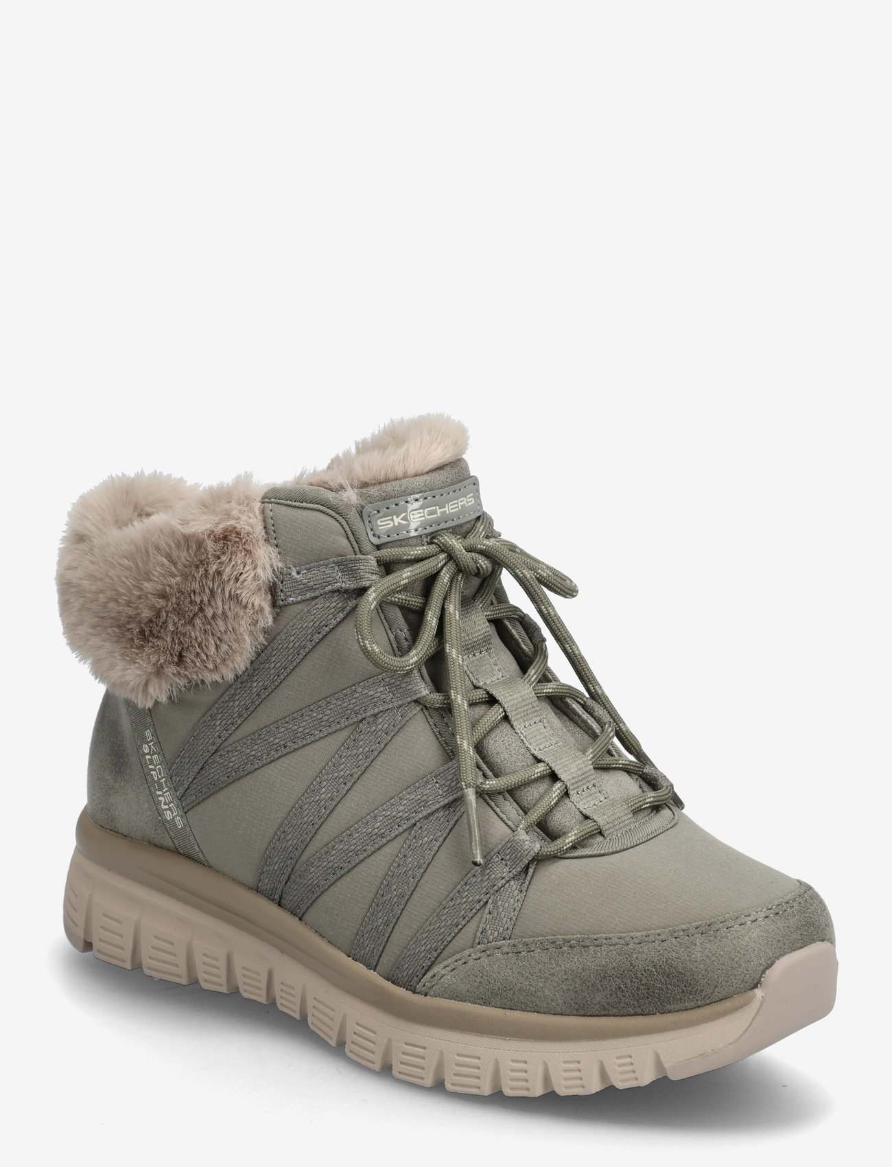 Skechers - Women GRACEFUL COZY STROLLS - laced boots - olv - 0