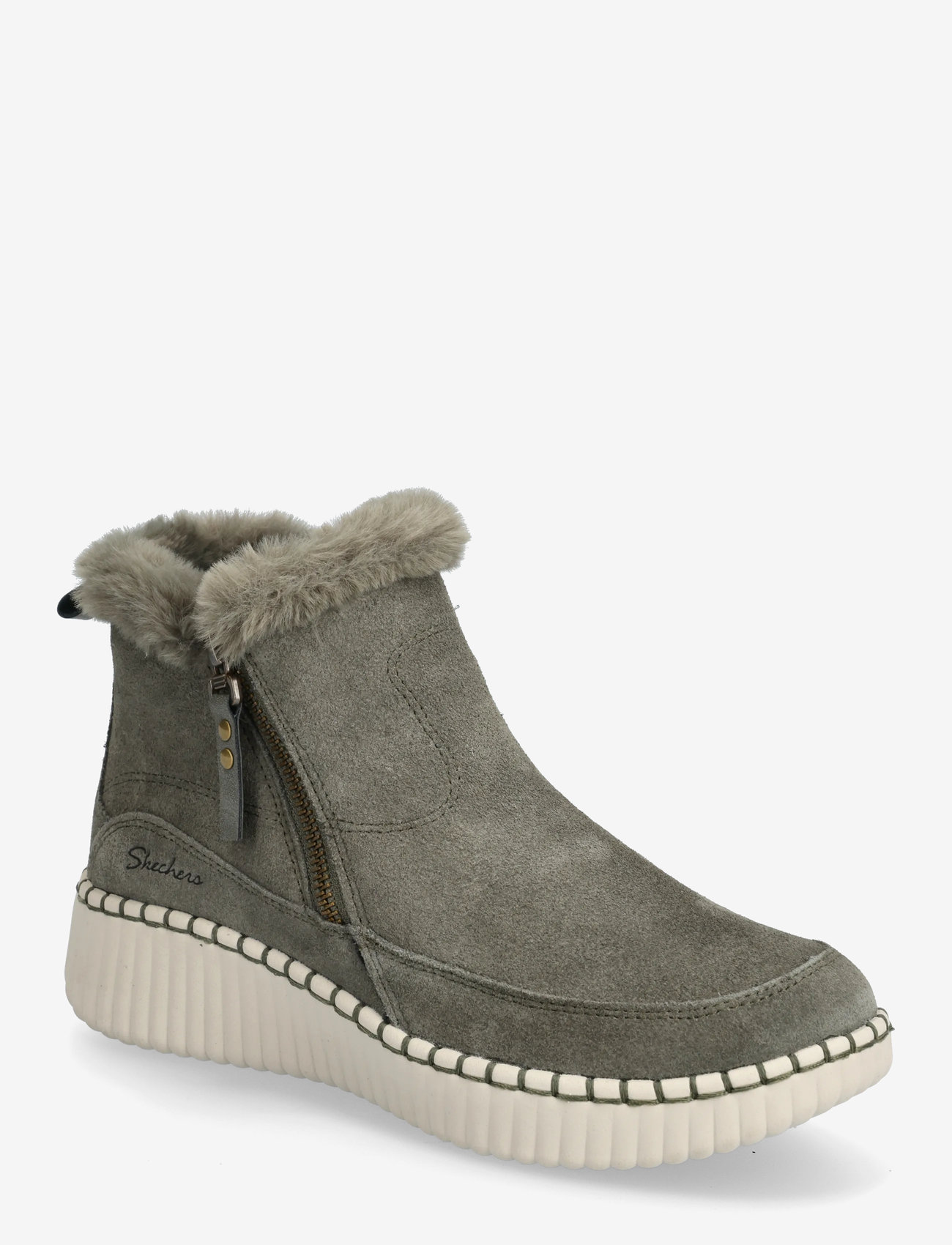 Skechers - Women WILSHIRE BLVD FRESH ZIP - vintersko - olv - 0