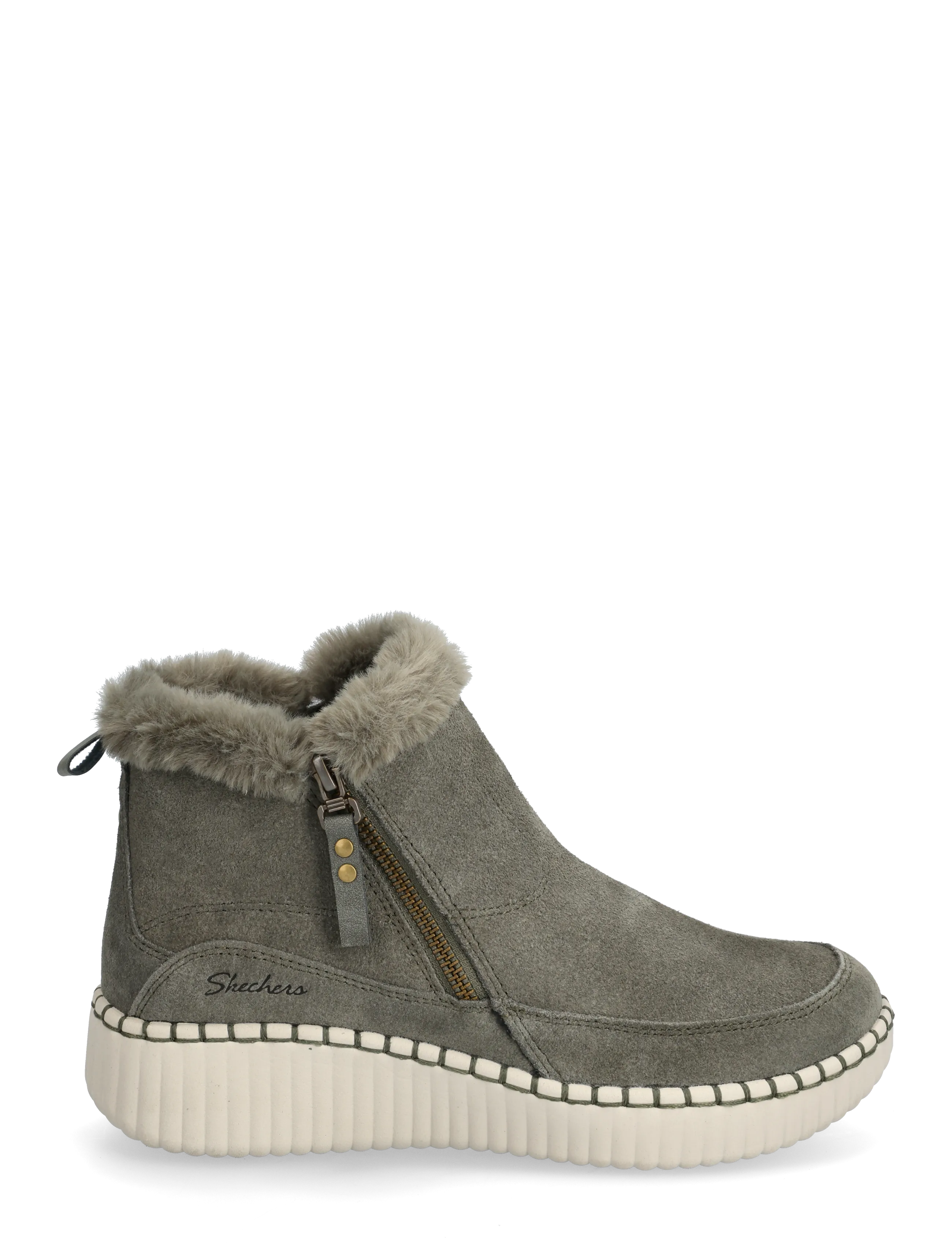 Skechers - Women WILSHIRE BLVD FRESH ZIP - buty zimowe - olv - 1
