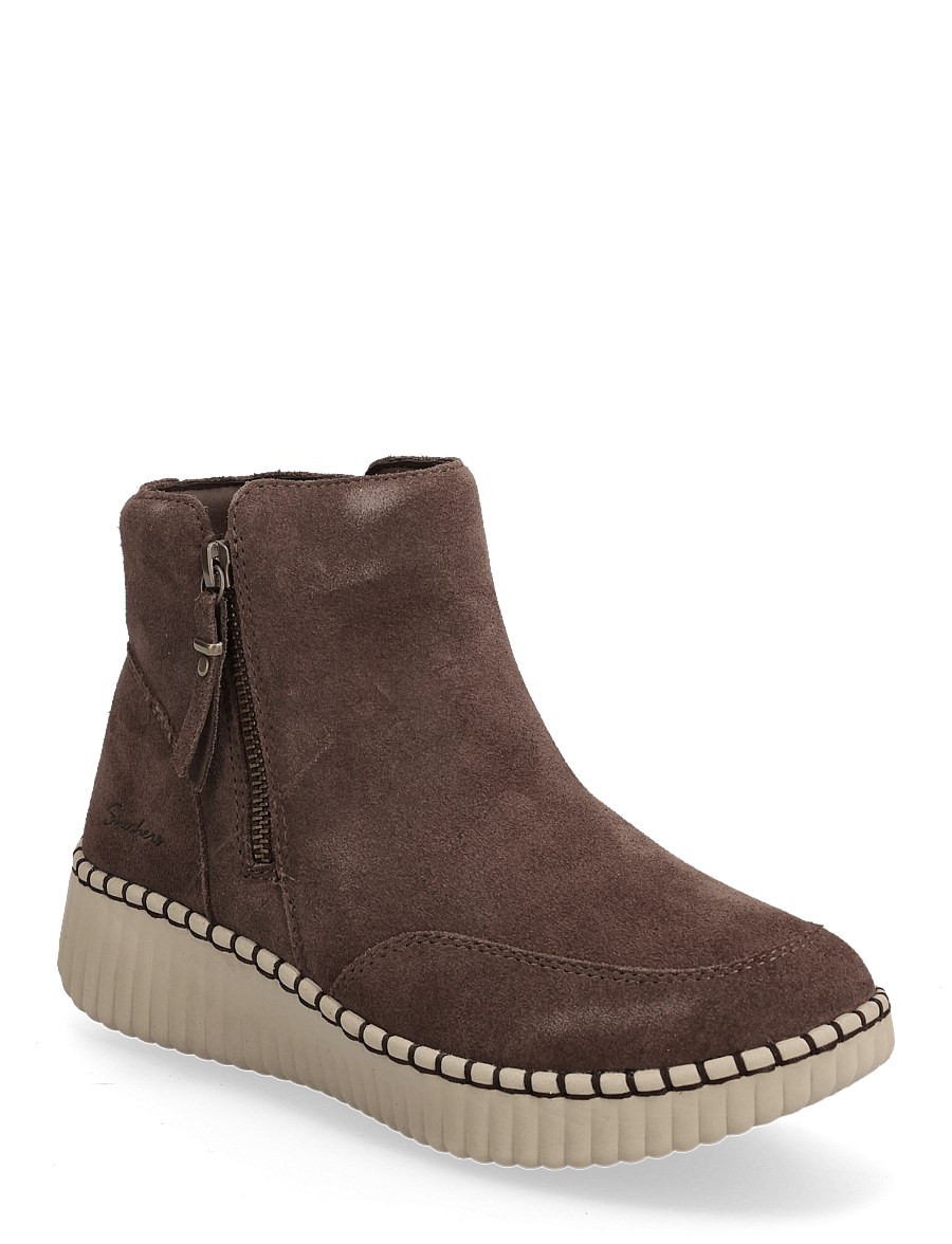Skechers - WILSHIRE BLVD WEEKEND CRUSH - platta ankelboots - choc - 0