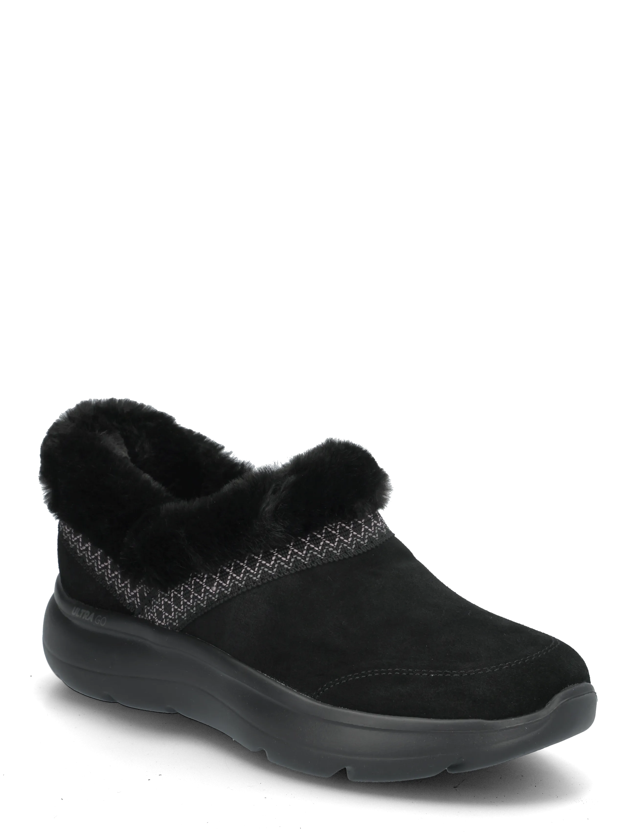Skechers On-The-Go Encore Joan, Kvinder, Faux Fur Hjemmesko, Sort, Str: 36