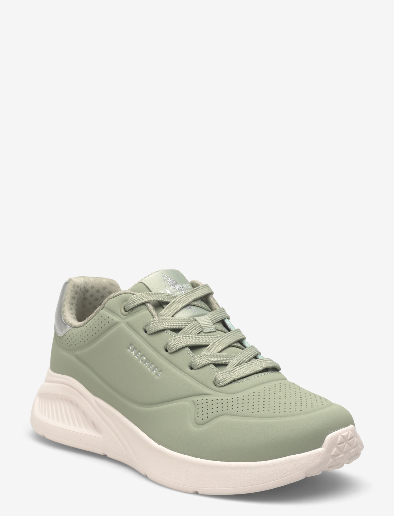 Skechers - UNO LITE - SHIMMER ALONG - madala säärega tossud - sage - 0