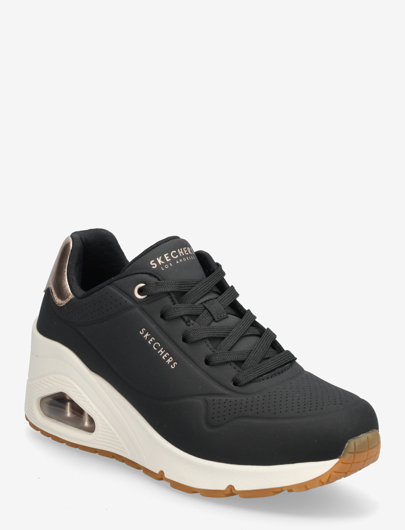 Skechers - UNO WEDGE - HI STEPS - chunky sneakers - blk - 0