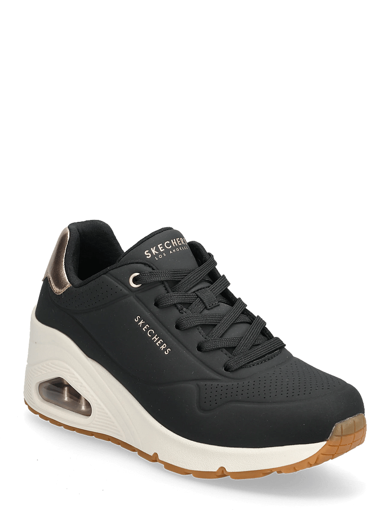 Skechers - UNO WEDGE - HI STEPS - chunky sneakers - blk - 0