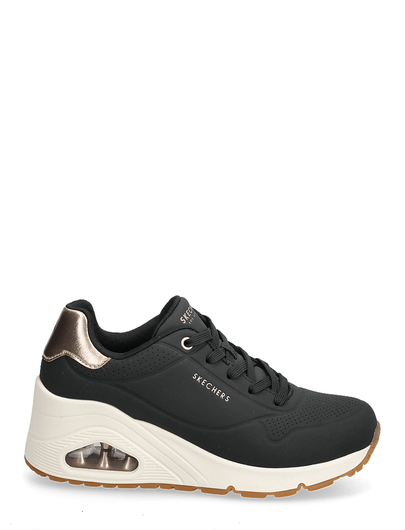 Skechers - UNO WEDGE - HI STEPS - chunky sneakers - blk - 1