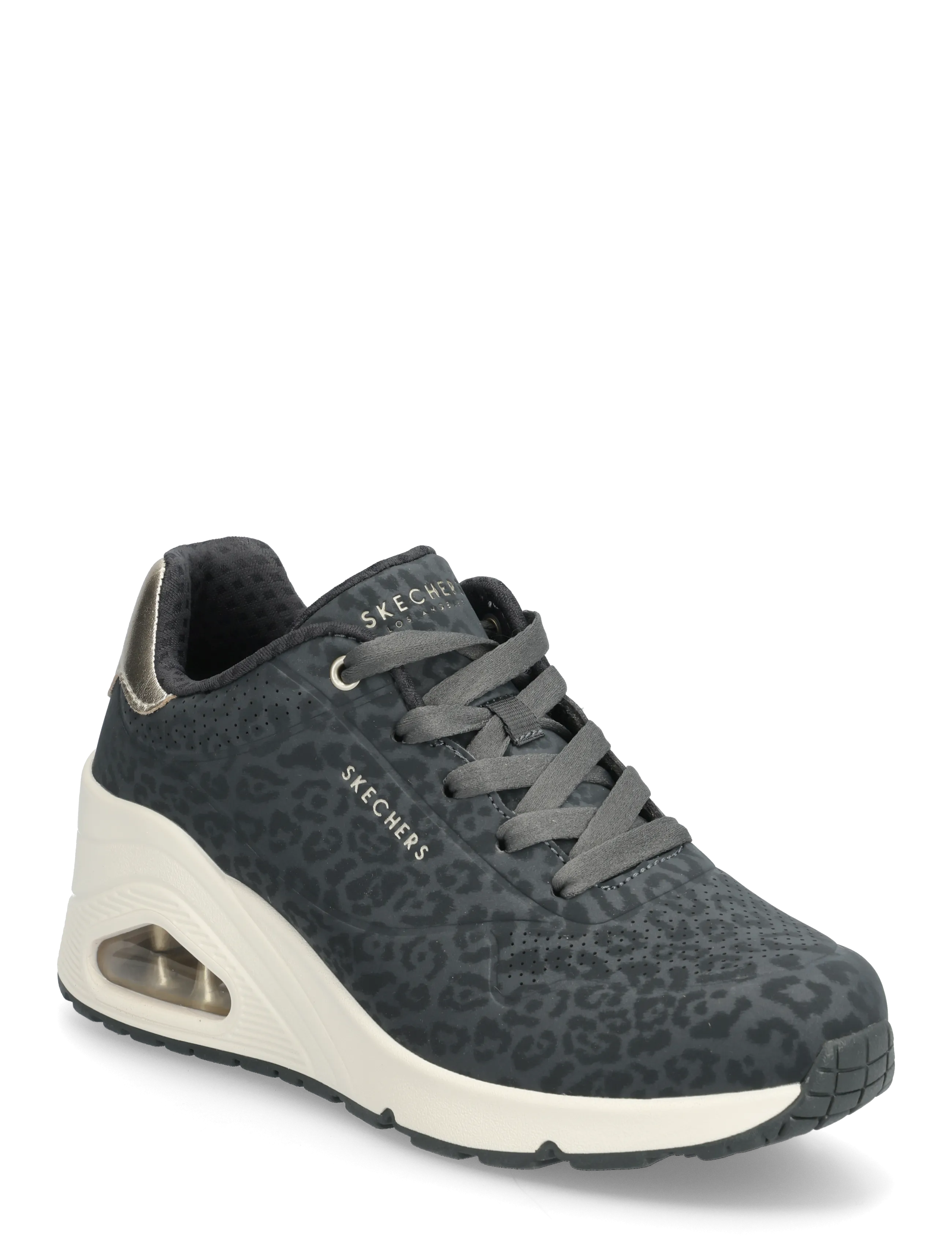 Skechers Uno Wedge - Safari Daze, 40, Black, Sneakers > Sneakers Med Lav Top, Dame