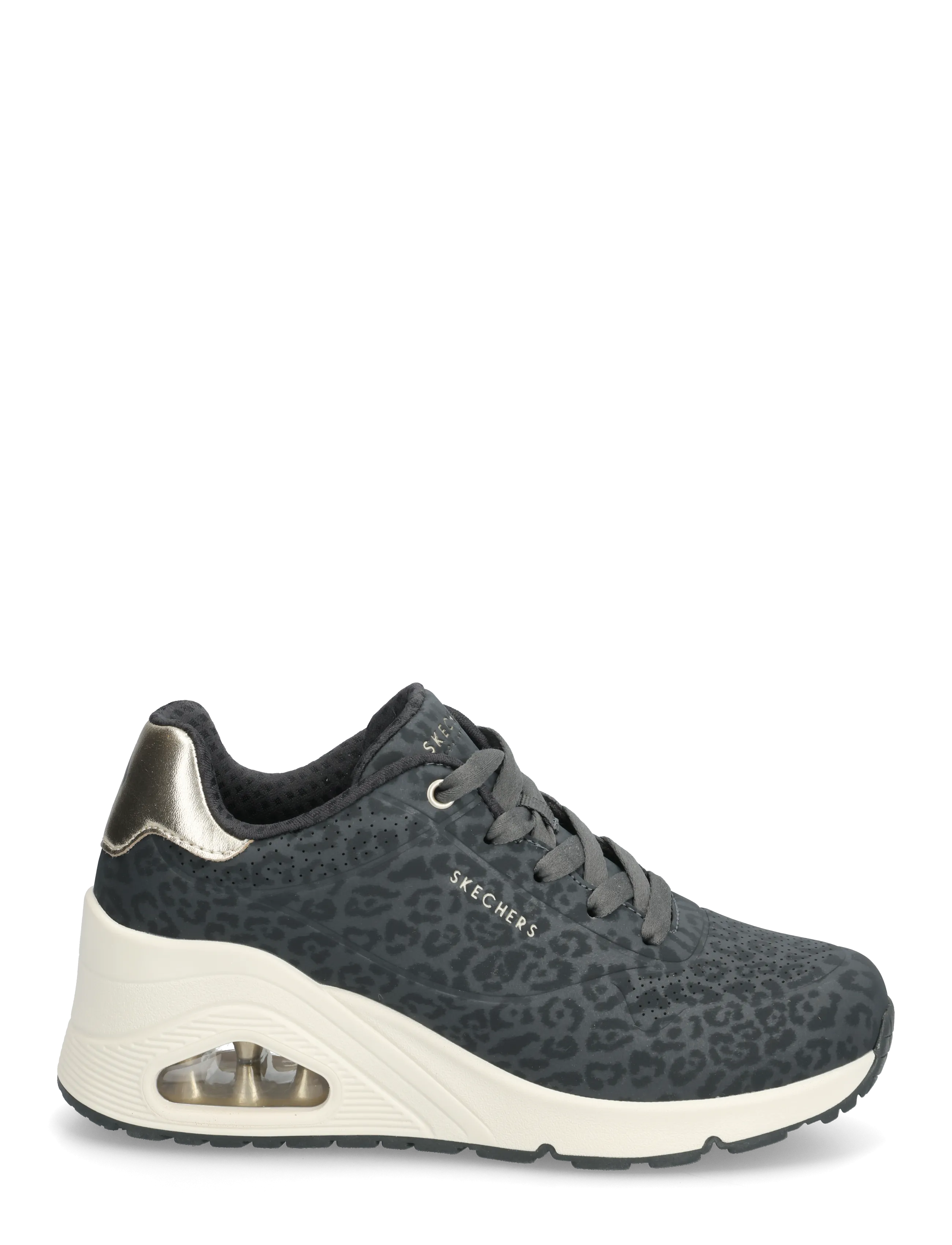 Skechers - UNO WEDGE - SAFARI DAZE - paksu tallaga tossud - blk - 1