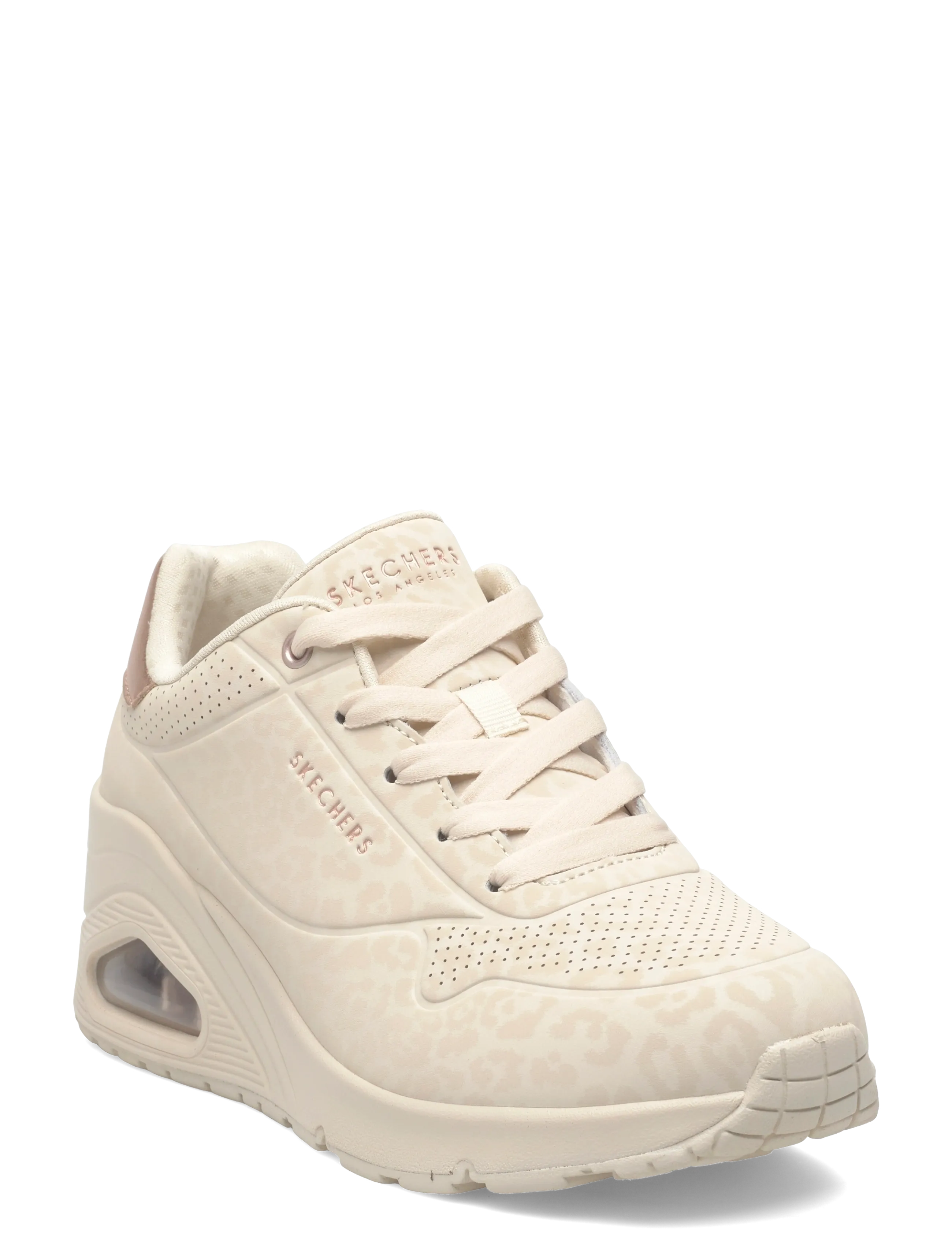 Skechers Uno Wedge - Safari Daze, 41, Cream, Sneakers > Sneakers Med Lav Top, Dame
