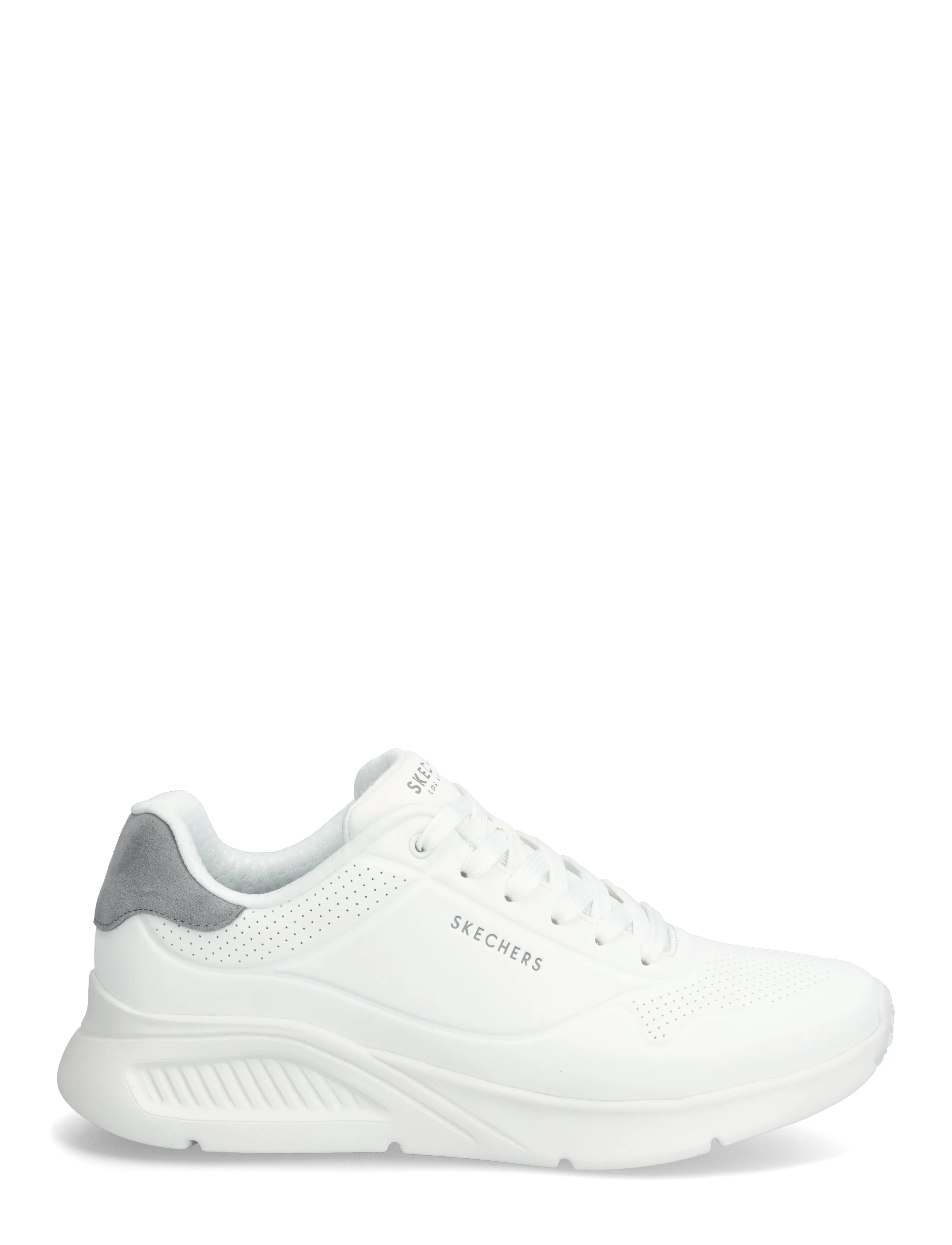 Skechers - UNO LITE - SUITED LITE - lágir strigaskór - wht - 1