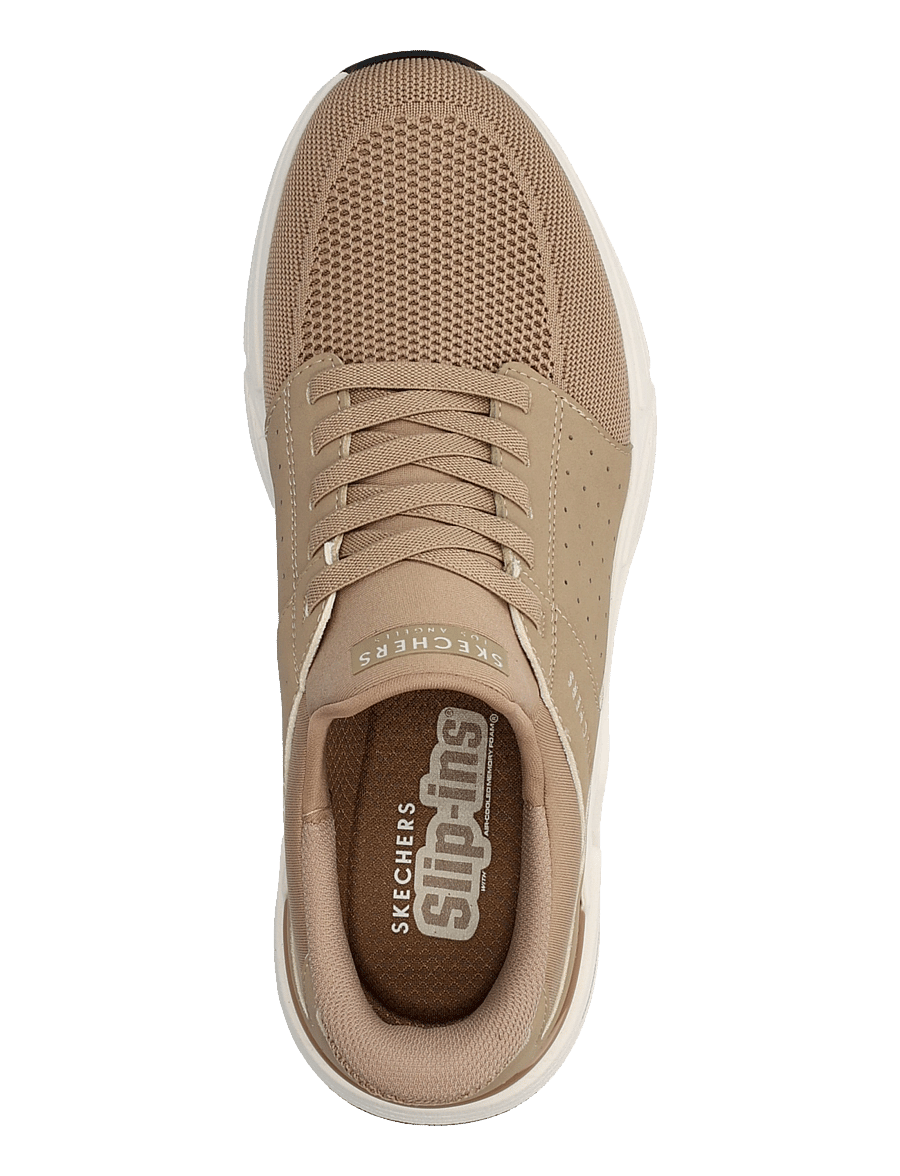 Skechers - ROVINO LITE DRESS IN KNIT - låga sneakers - nat - 3