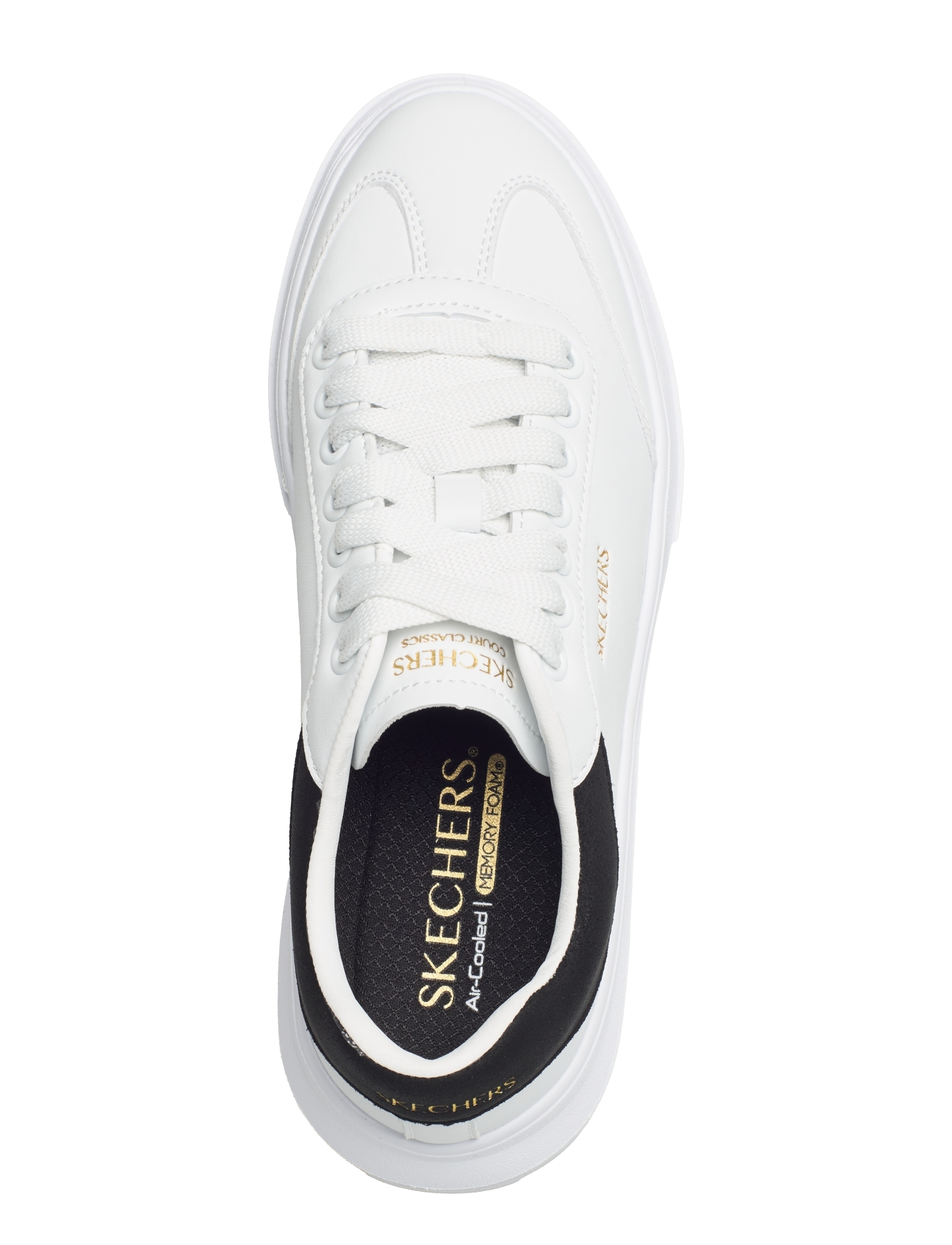 Skechers - CORDOVA CLASSIC-BEST BEHAVIOR - lave sneakers - wbk white black - 3