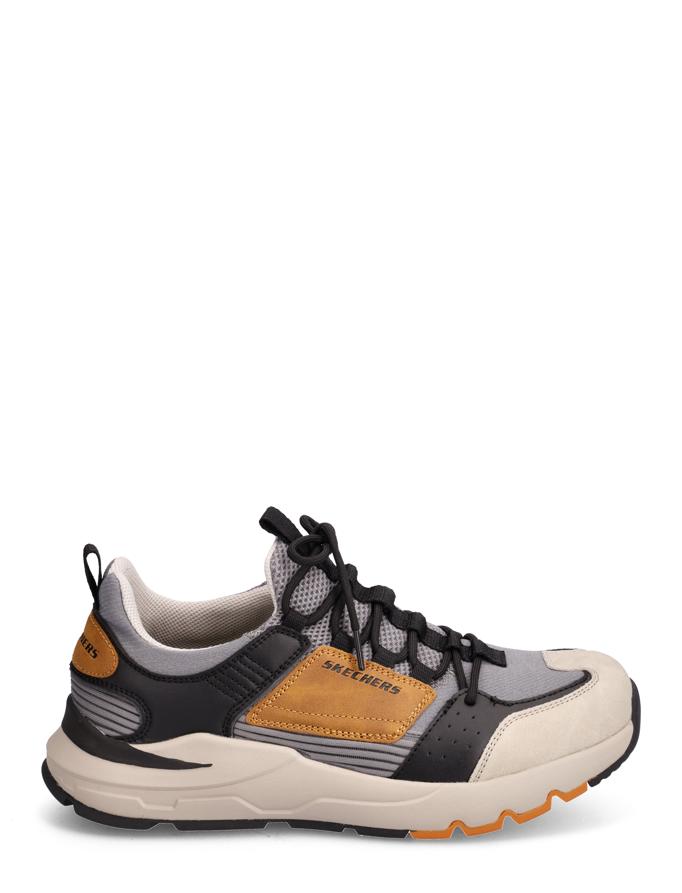 Skechers - Mens Relaxed Fit Galer Flywear - gybk grey black - 1