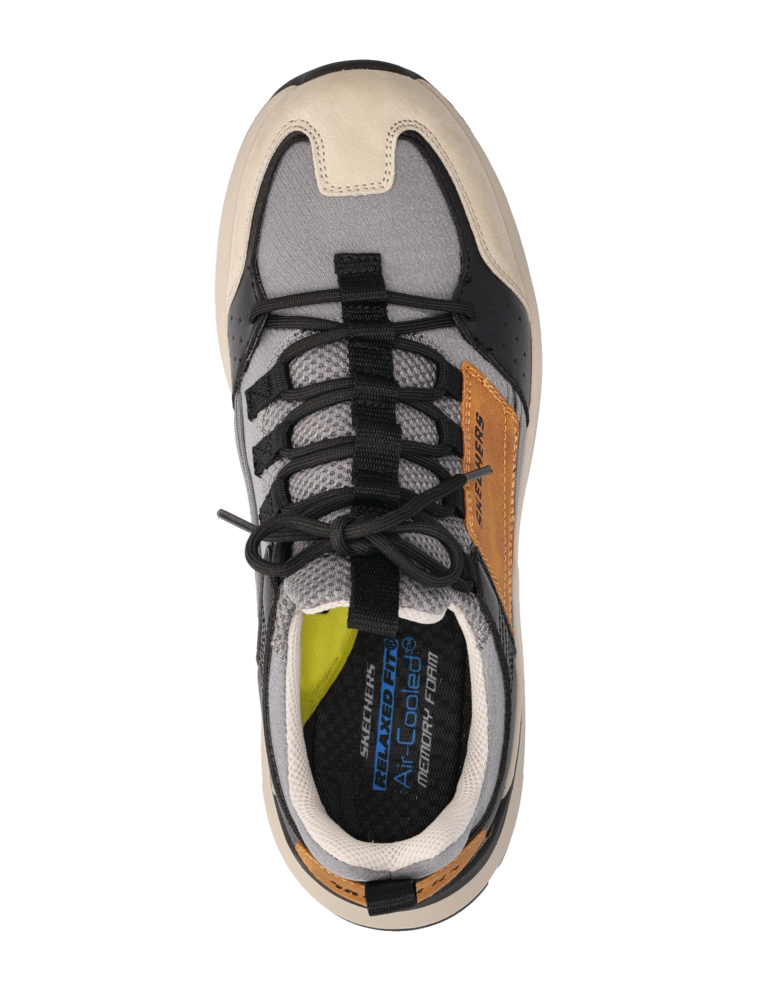 Skechers - Mens Relaxed Fit Galer Flywear - gybk grey black - 3