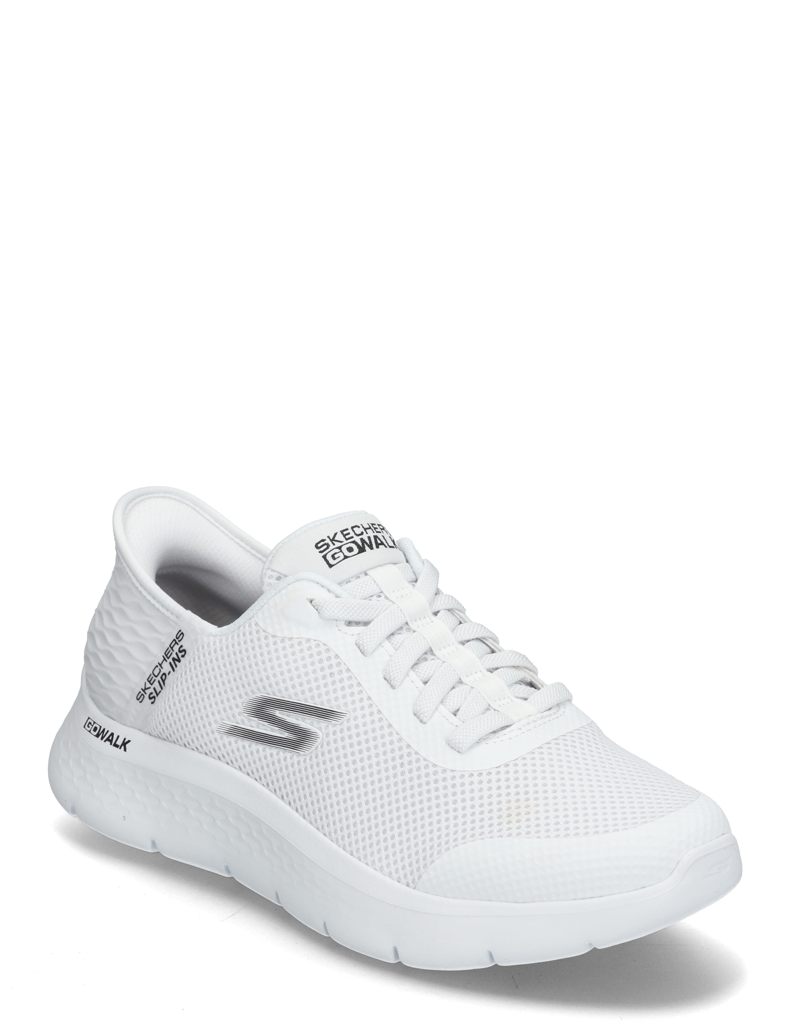 Skechers Go Walk Flex - Hands Up, 47, White, Sneakers > Sneakers Med Lav Top, Herre