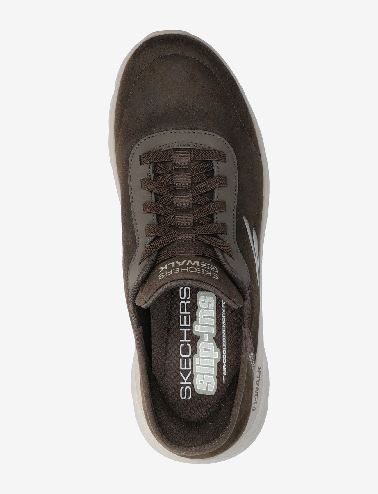 Skechers - Men GO WALK FLEX SMOOTH MOTION - slip on sneakers - brn - 3