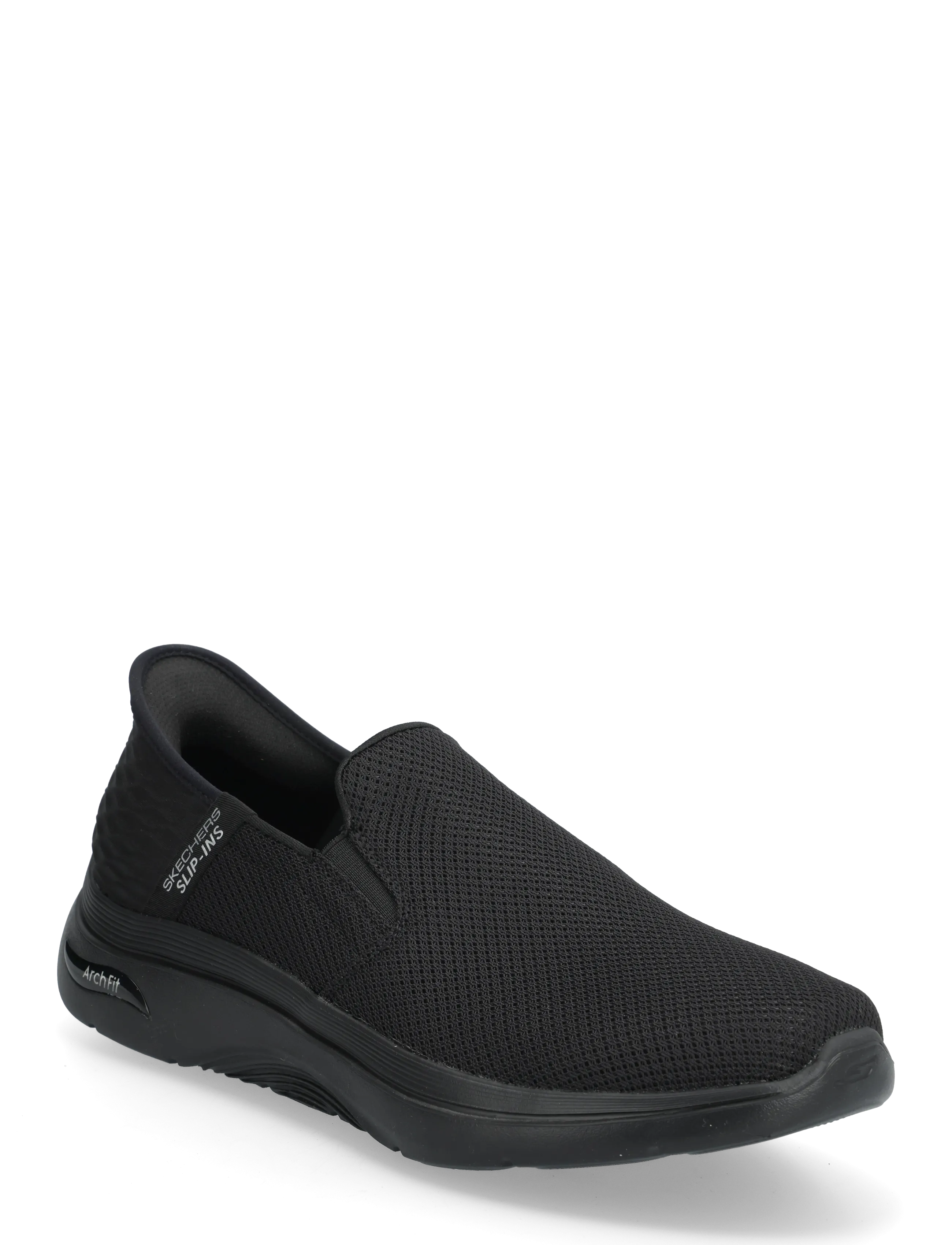 Skechers Go Walk Arch Fit 2.0 - Hands, 46, Black, Sport Sneakers > Sport Slip On Sneakers, Herre