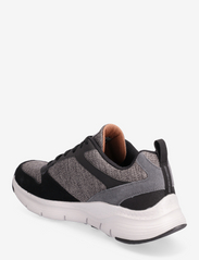 Skechers - Mens Arch Fit - laag sneakers - bkgy black grey - 2
