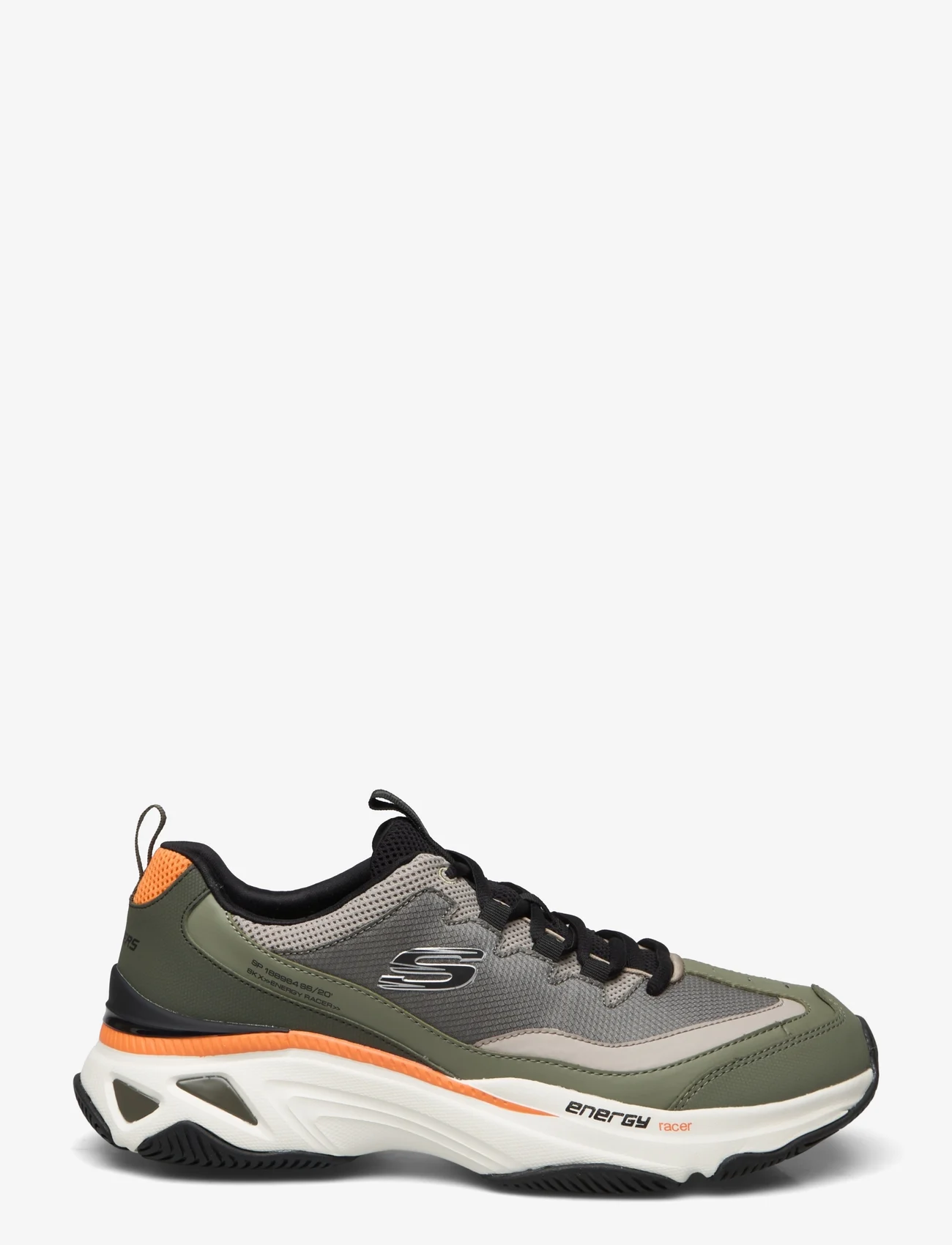 Skechers - Mens Energy Racer - laisvalaikio batai žemu aulu - olor olive orange - 1