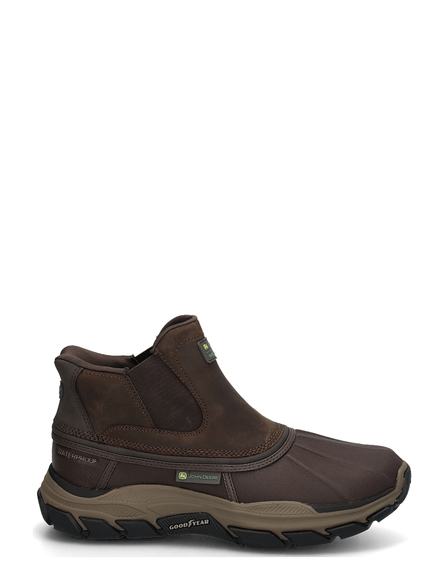 Skechers - RESPECTED LANGDON - rain boots - dkbr - 2