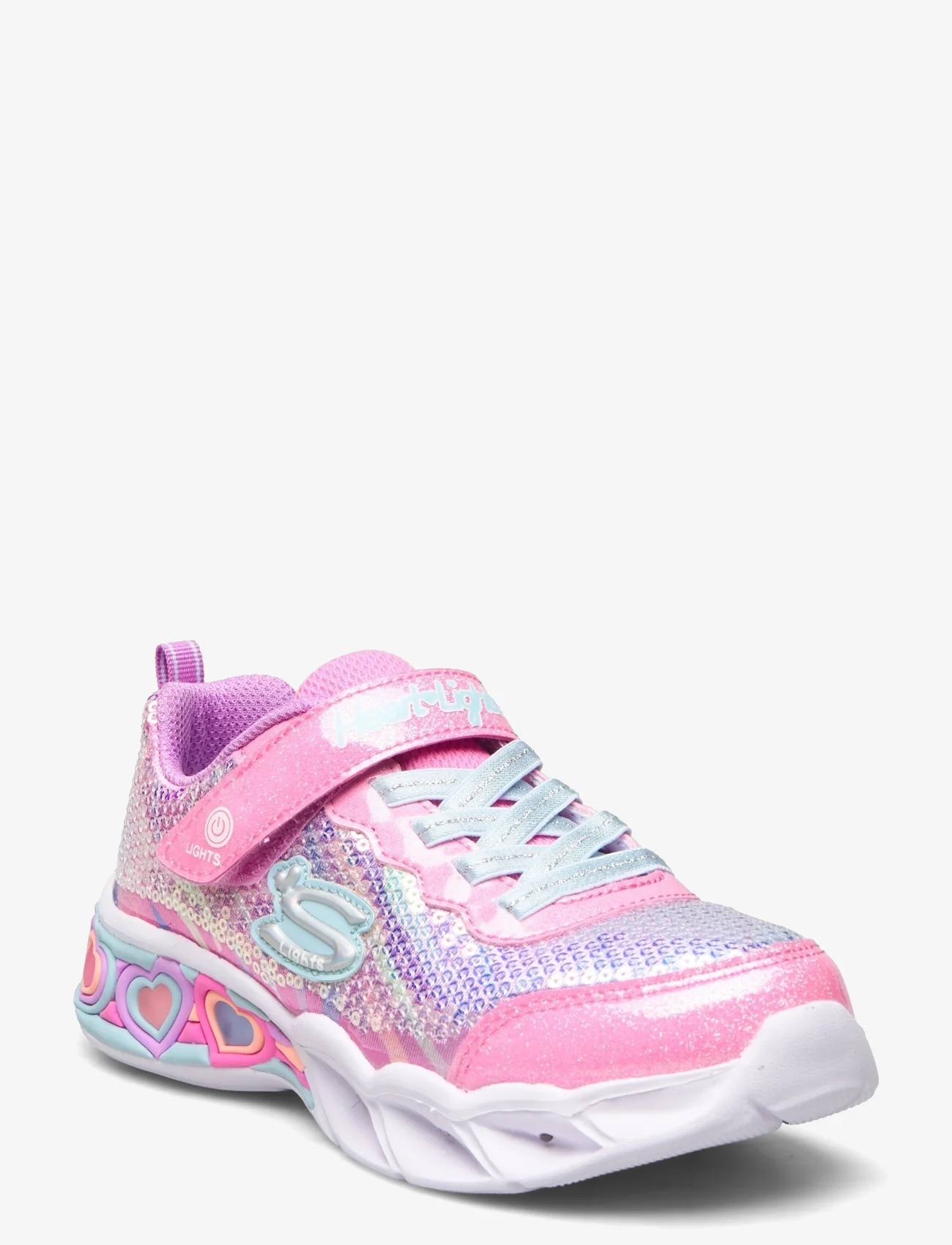 Skechers - Girls Sweetheart Lights - Lets Shine - blinking sneakers - pkmt pink multicolor - 0