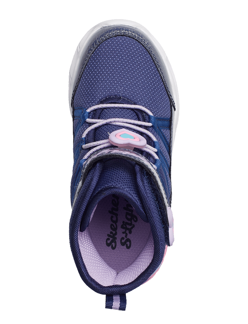 Skechers - Girls Sweetheart Light - Love To Shine - blinkande sneakers - nvlv navy lavender - 3