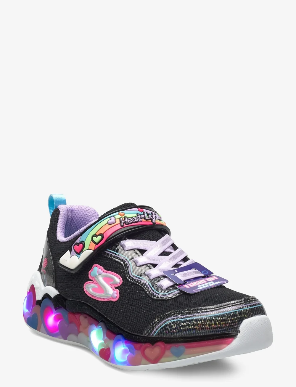 Skechers - Girls ETERNAL HEART LIGHTS TON OF LOVE - laag sneakers - bkmt - 0