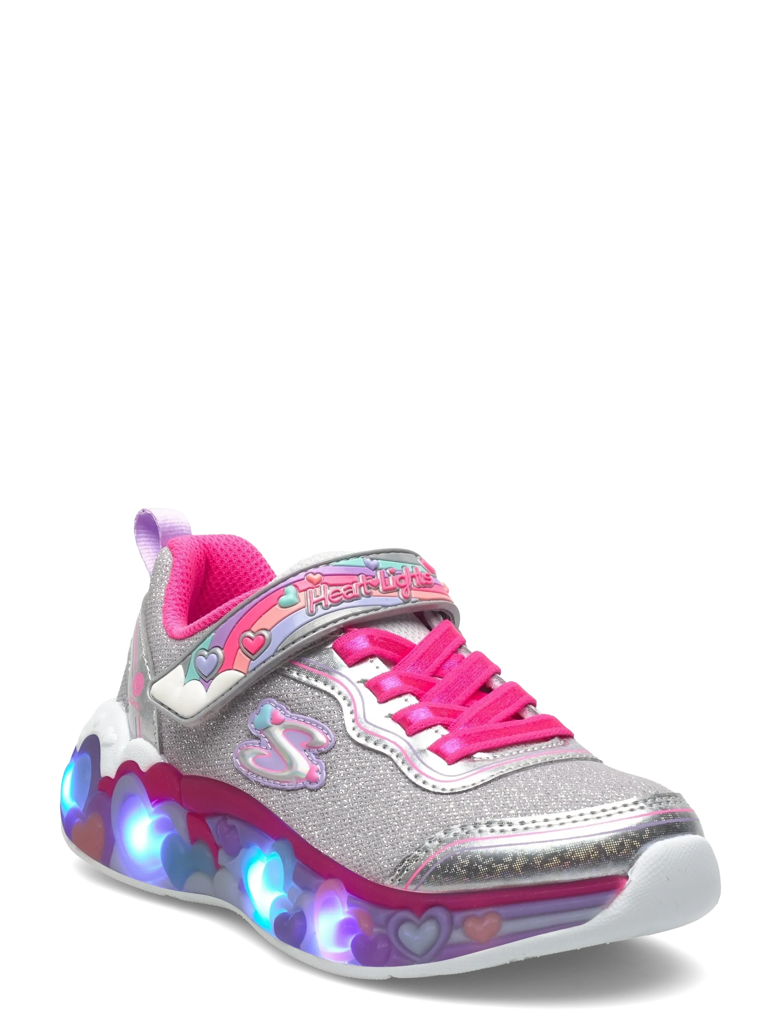 Skechers Girls ETERNAL HEART LIGHTS TON OF LOVE - Sko - SMLT / silver
