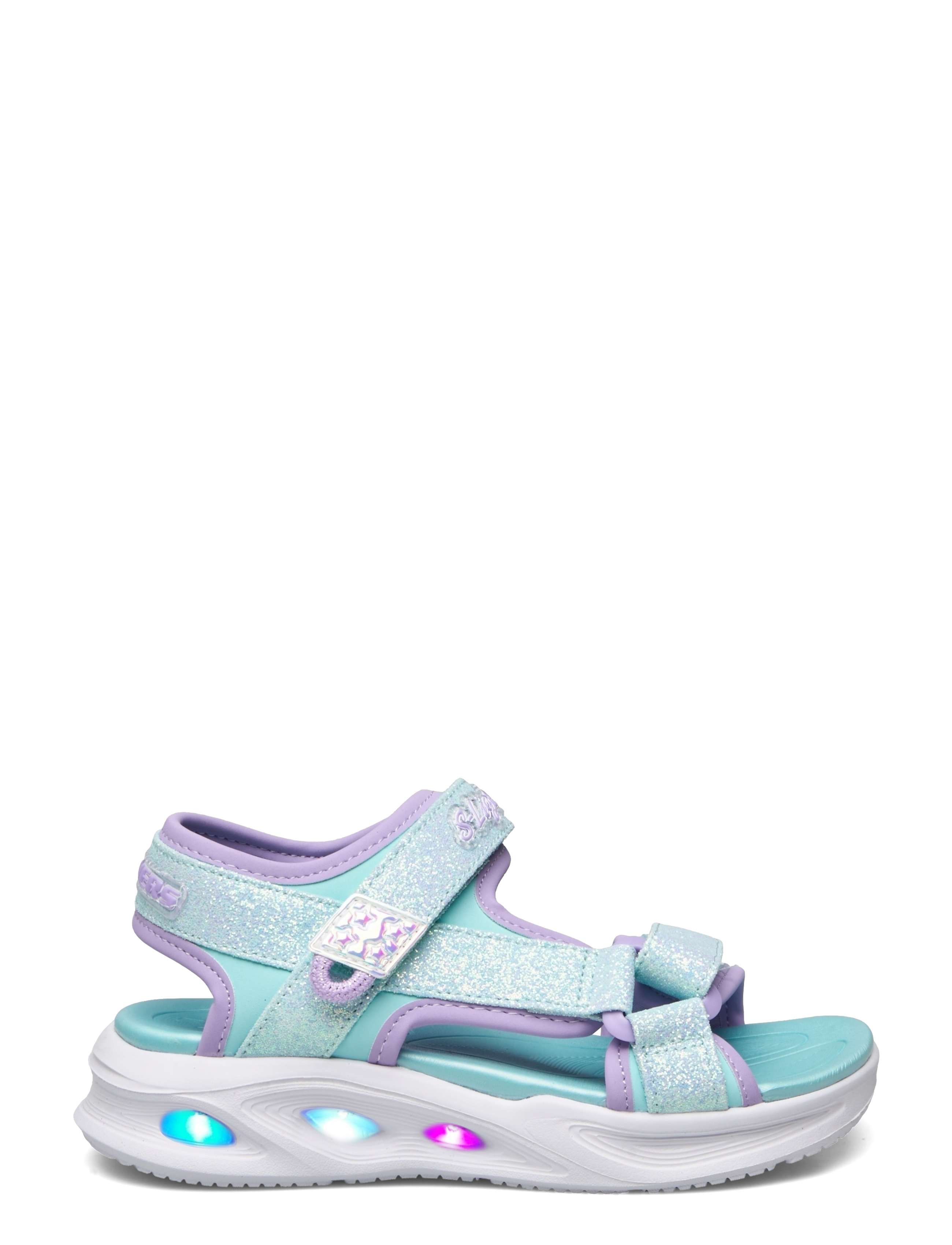 Skechers - Girls Sola Glow Sandal - sandaler - lblv light blue lavender - 1