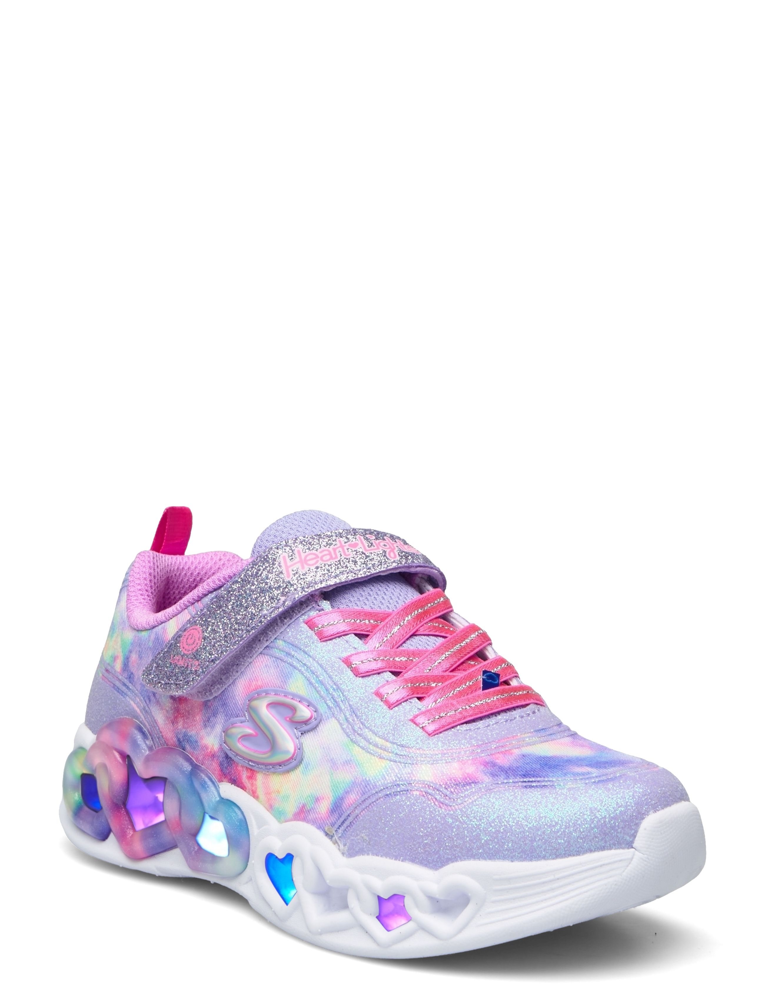 Skechers Infinite Heart Lights Color, Børn, Børne Lysende Sneakers, Multi/mønstret, Str: 32