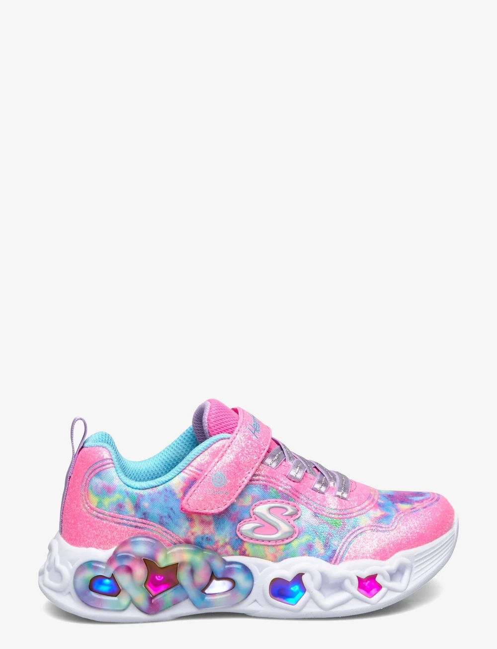 Skechers - Girls INFINITE HEART LIGHTS - laag sneakers - pkmt - 1