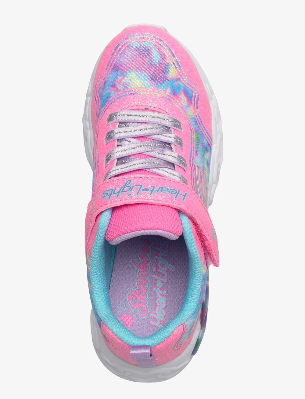 Skechers - Girls INFINITE HEART LIGHTS - laag sneakers - pkmt - 3