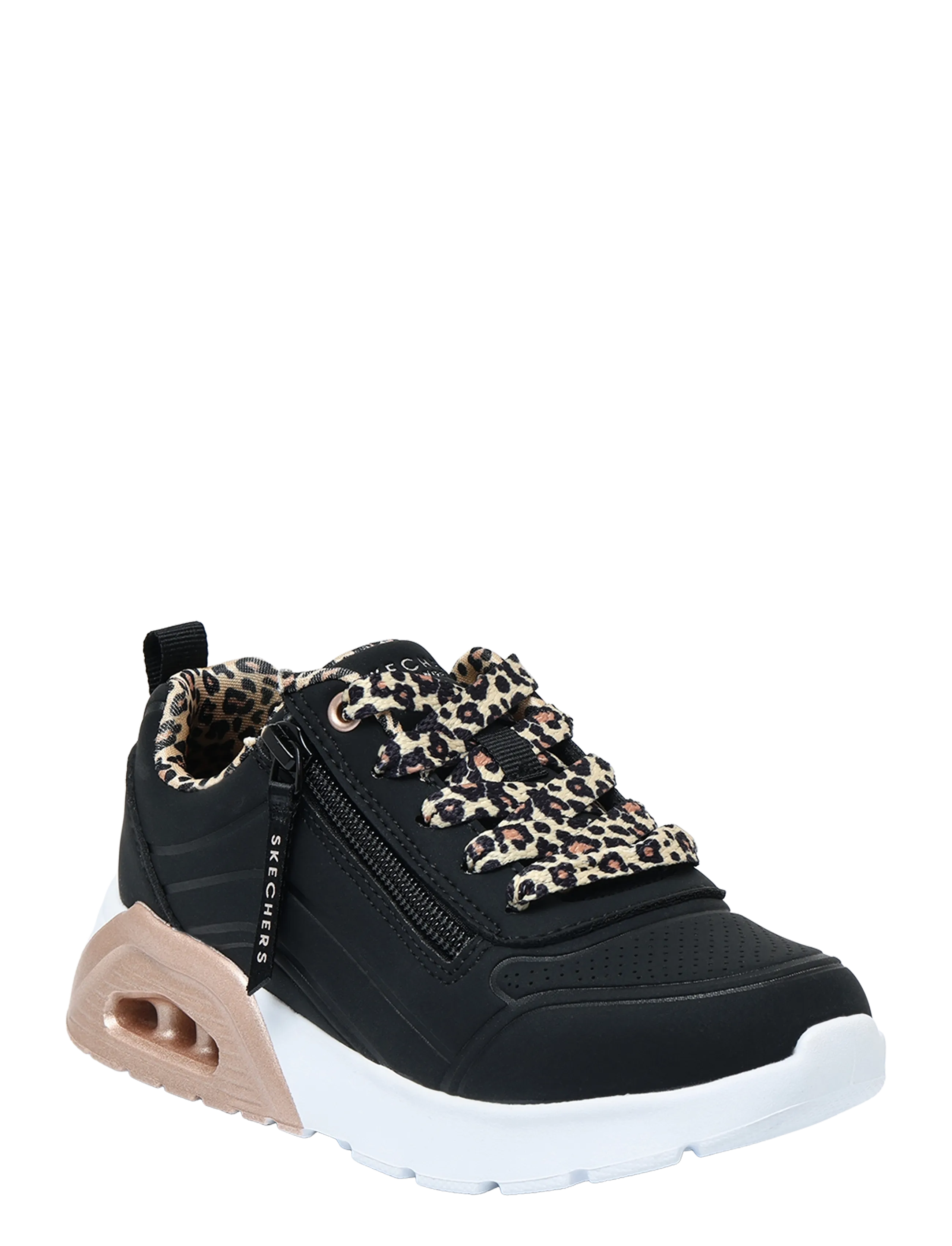 Skechers UNO LITE 2.0 LEOPARD STRIDE - Schuhe - BLK / black