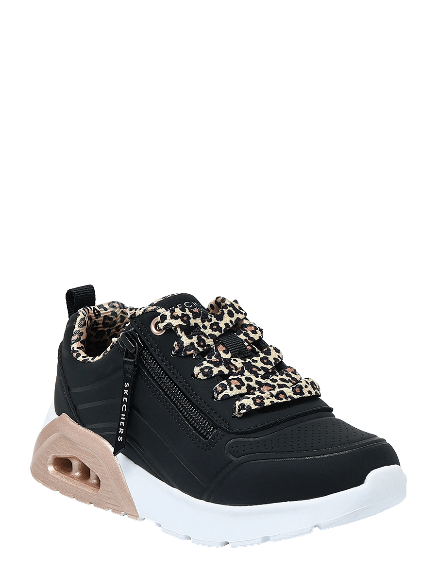 Skechers - UNO LITE 2.0 LEOPARD STRIDE - kõrge säärega tossud - blk - 0