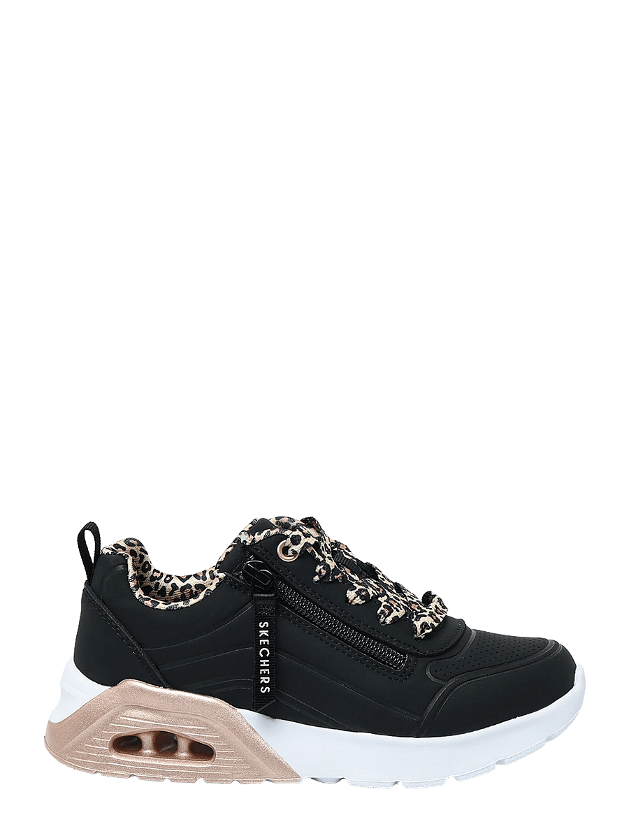 Skechers - UNO LITE 2.0 LEOPARD STRIDE - kõrge säärega tossud - blk - 2