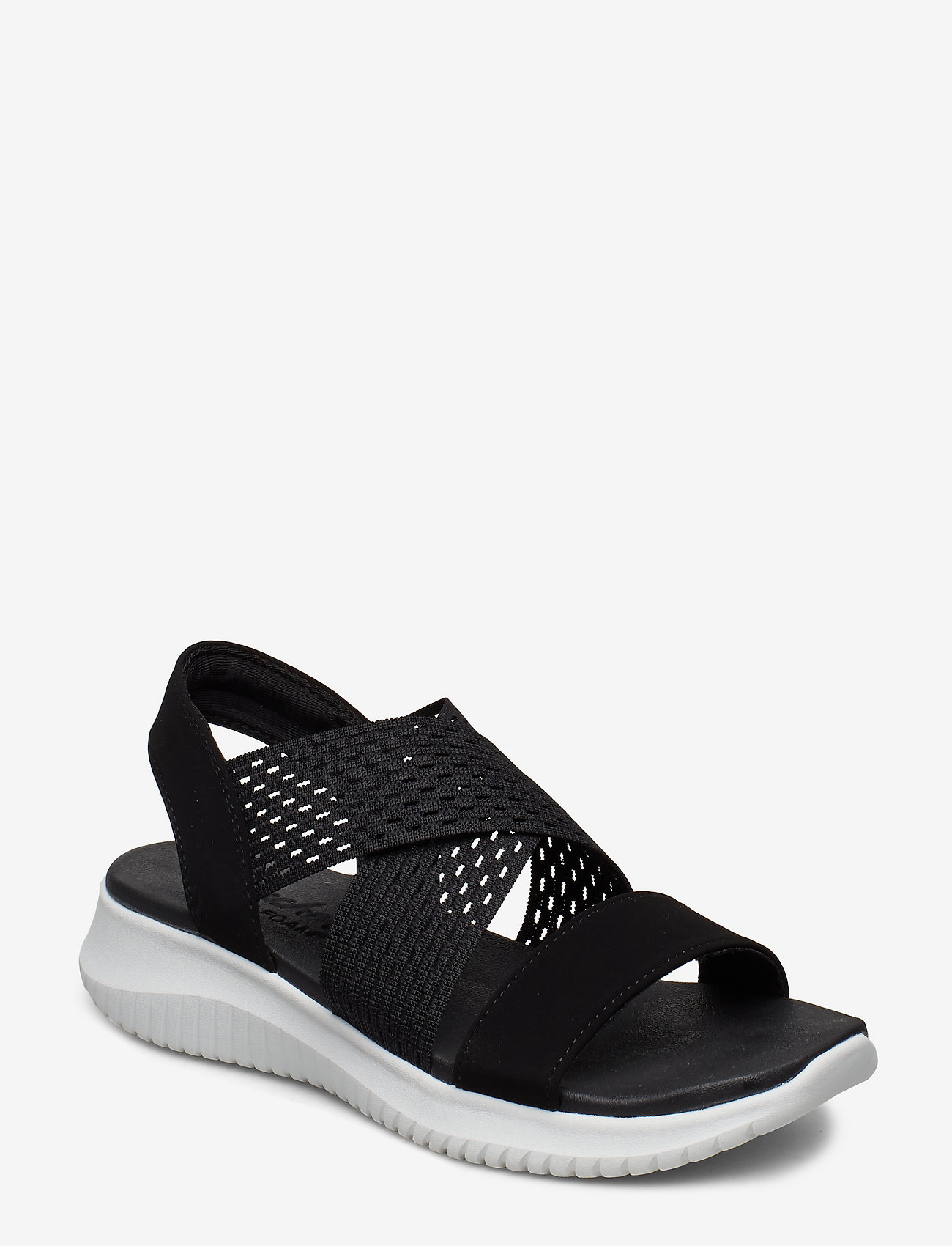 Skechers - Womens Ultra Flex - Neon Star - flade sandaler - blk black - 0