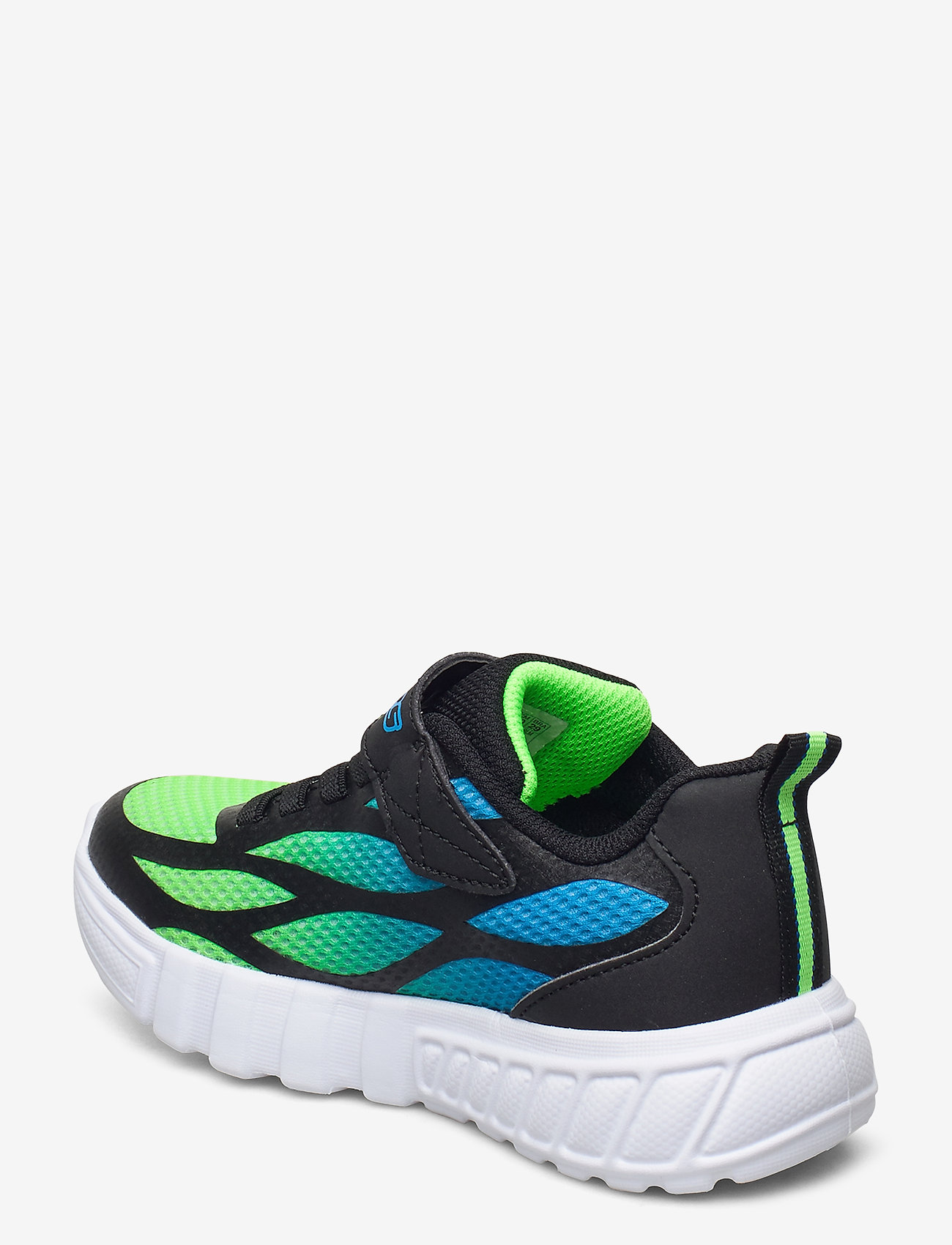 Skechers - FLEX-GLOW - DEZLOM - flashing sneakers - bblm black lime - 2