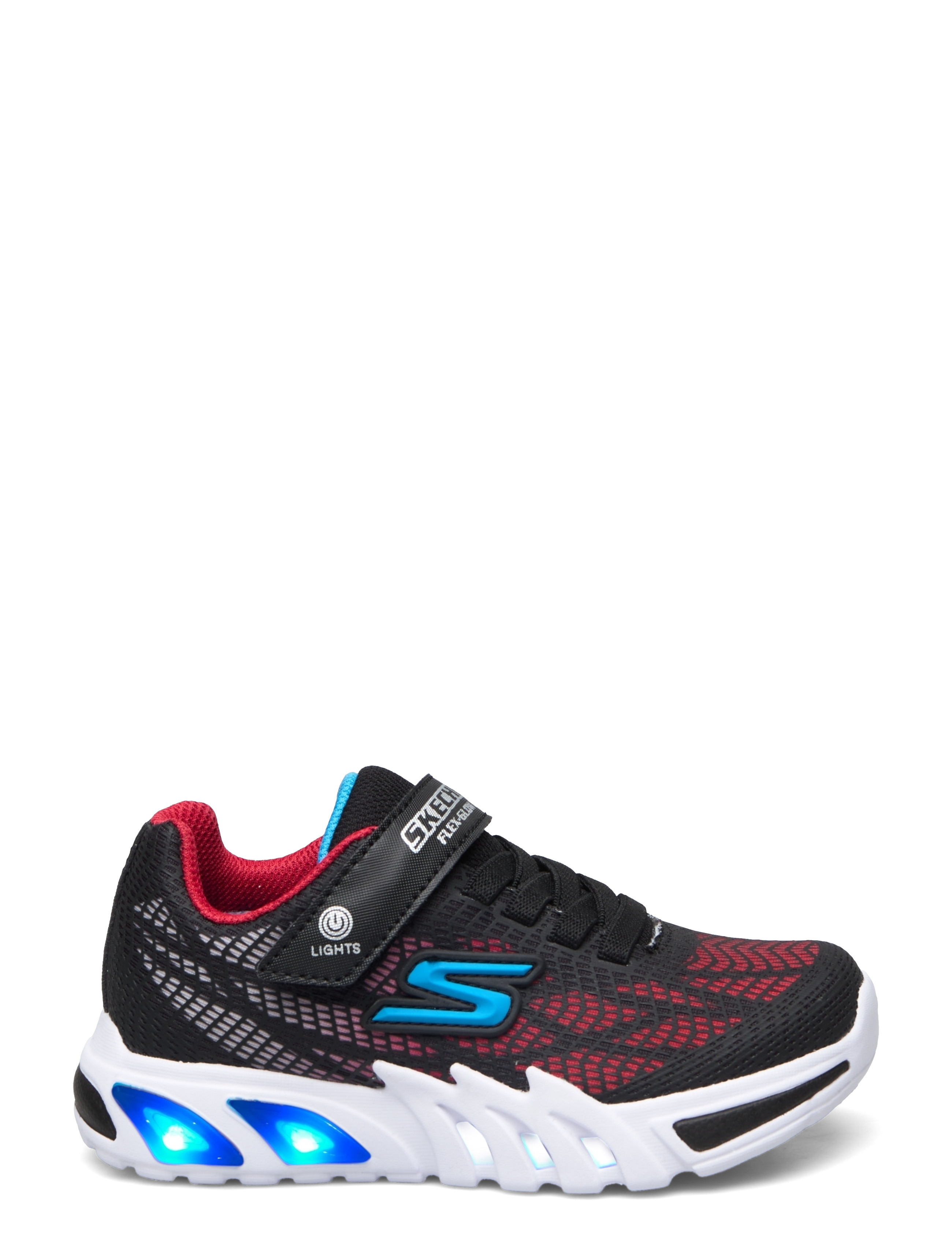 Skechers - FLEX-GLOW ELITE-VORLO - blinkende turnschuhe - bkrb black red blue - 1