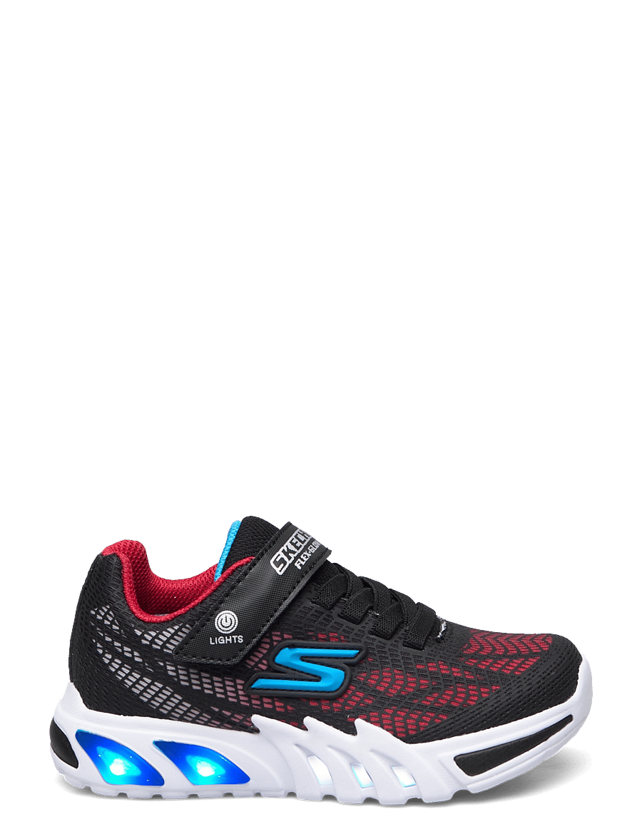 Skechers - FLEX-GLOW ELITE-VORLO - blinkende turnschuhe - bkrb black red blue - 1