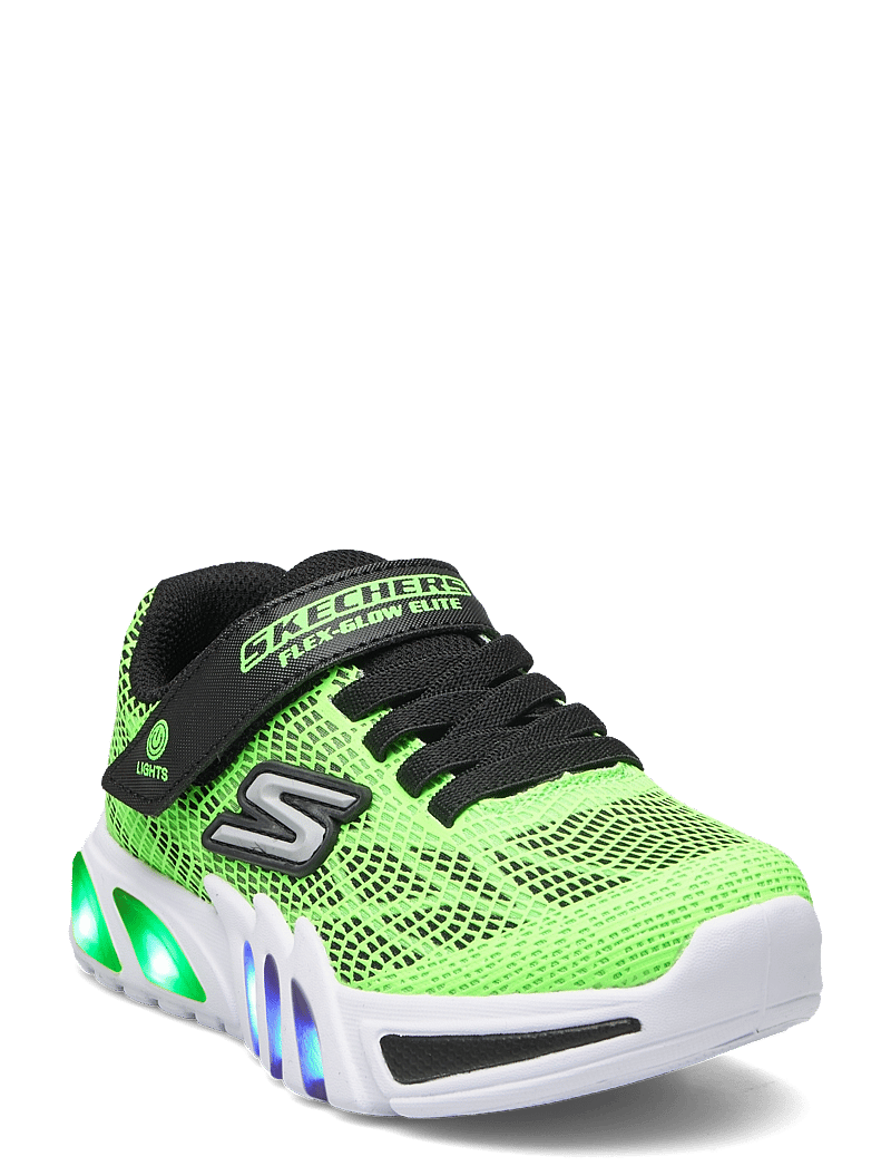 Skechers - FLEX-GLOW ELITE-VORLO - sneakers med lys - lmbk lime black - 0