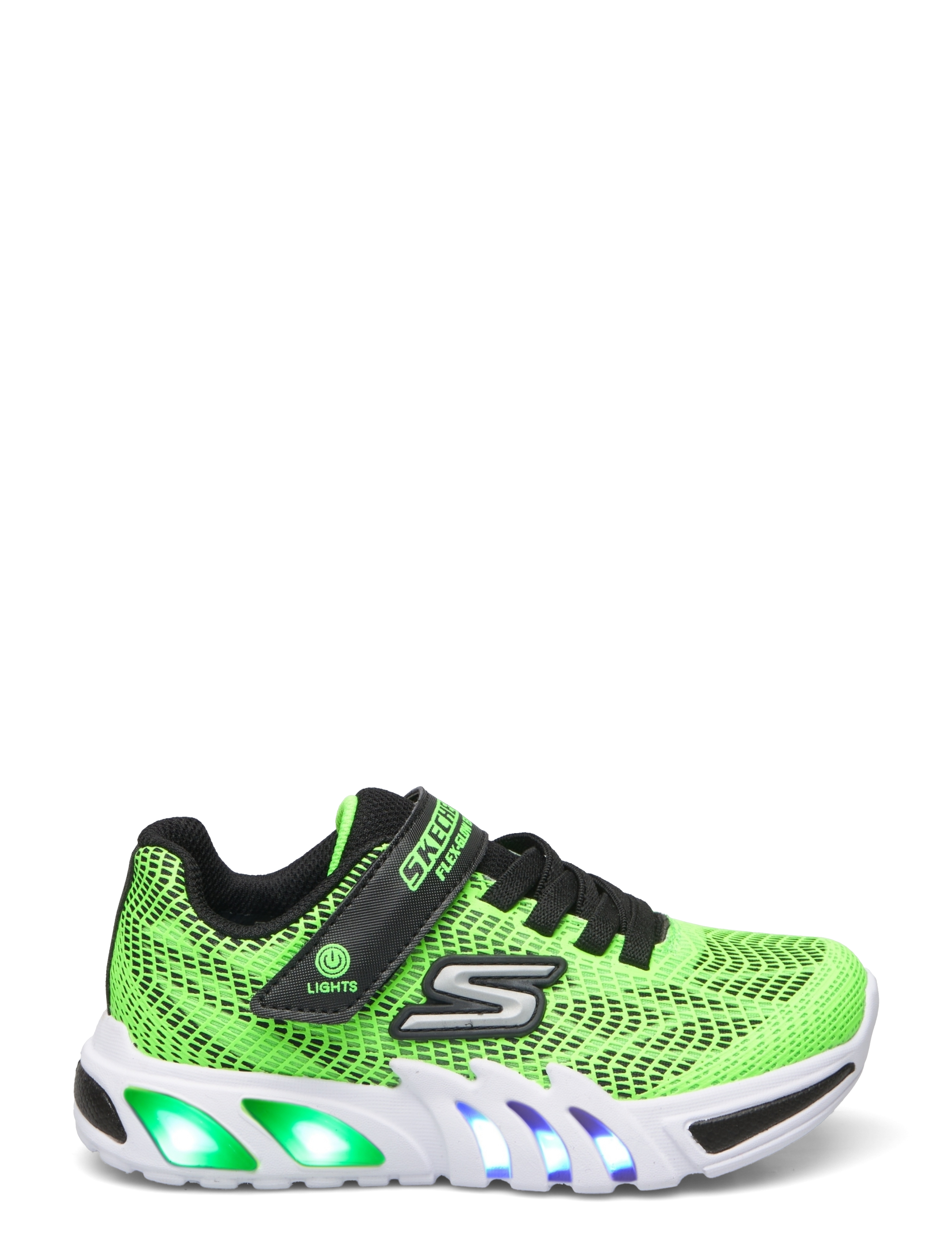 Skechers - FLEX-GLOW ELITE-VORLO - flashing sneakers - lmbk lime black - 1