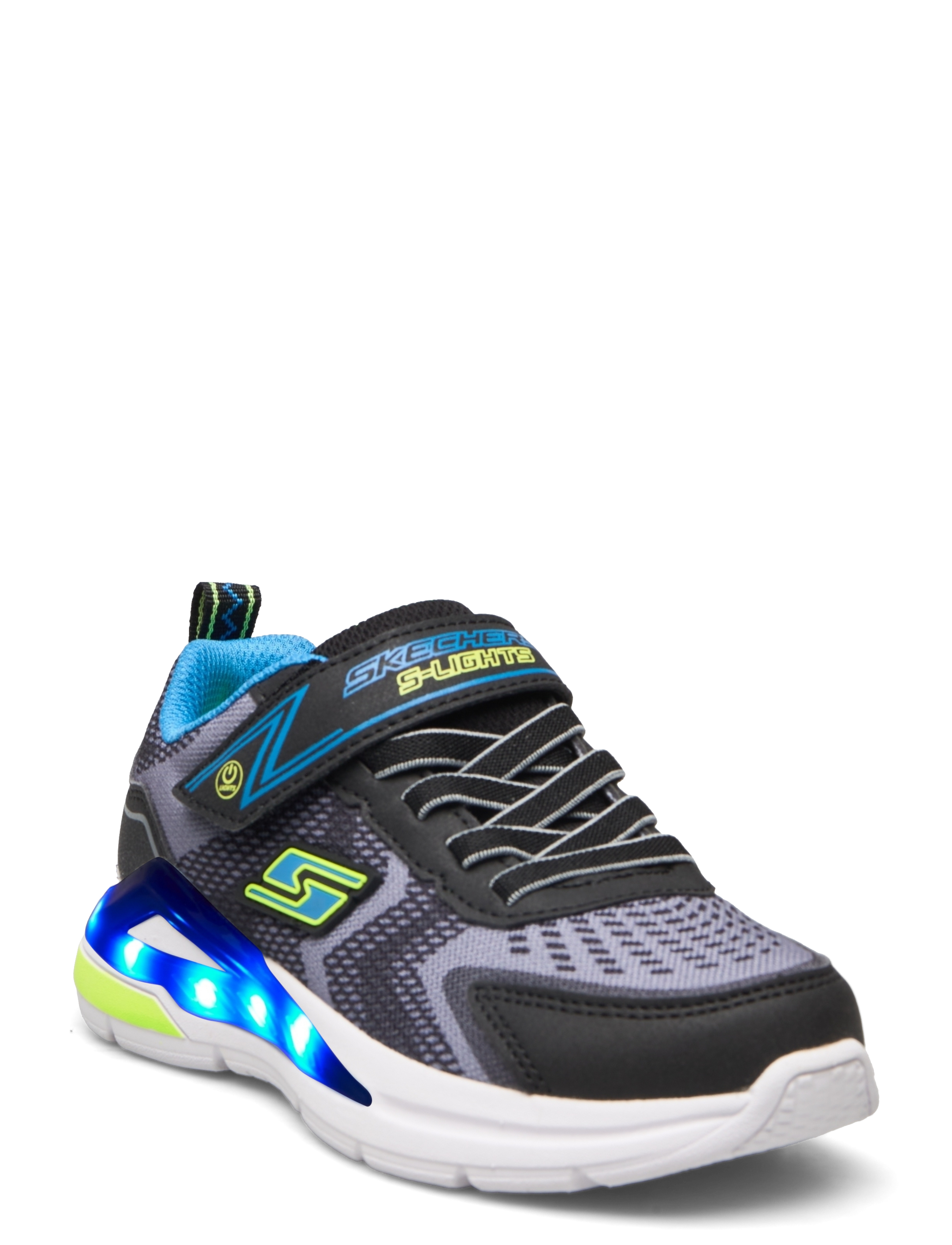 Skechers Tri-Namics, Børn, Blinkesko, Sort, Str: 35