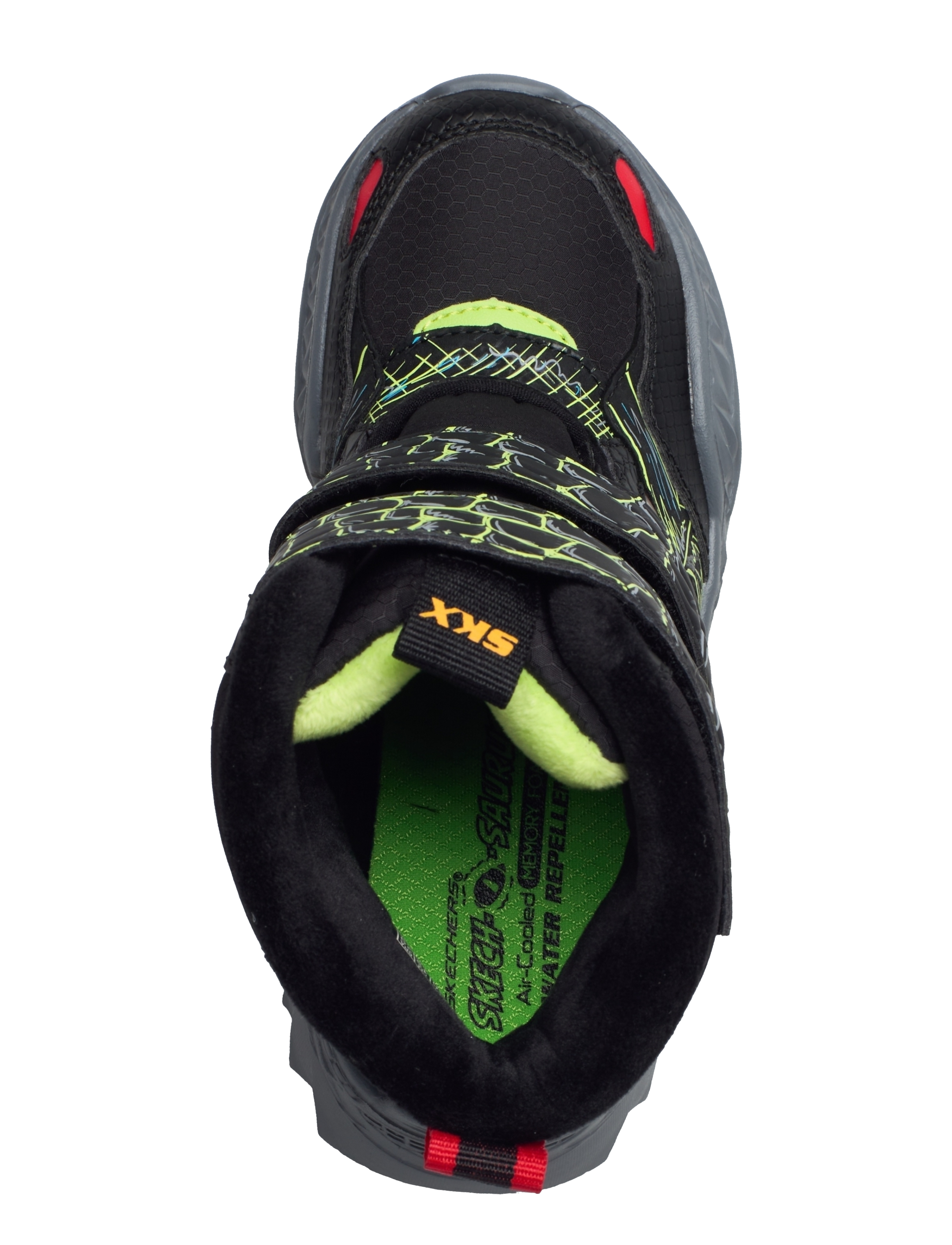 Skechers - Boys Skech-O-Saurus - Water Repellent - bklm black lime - 3