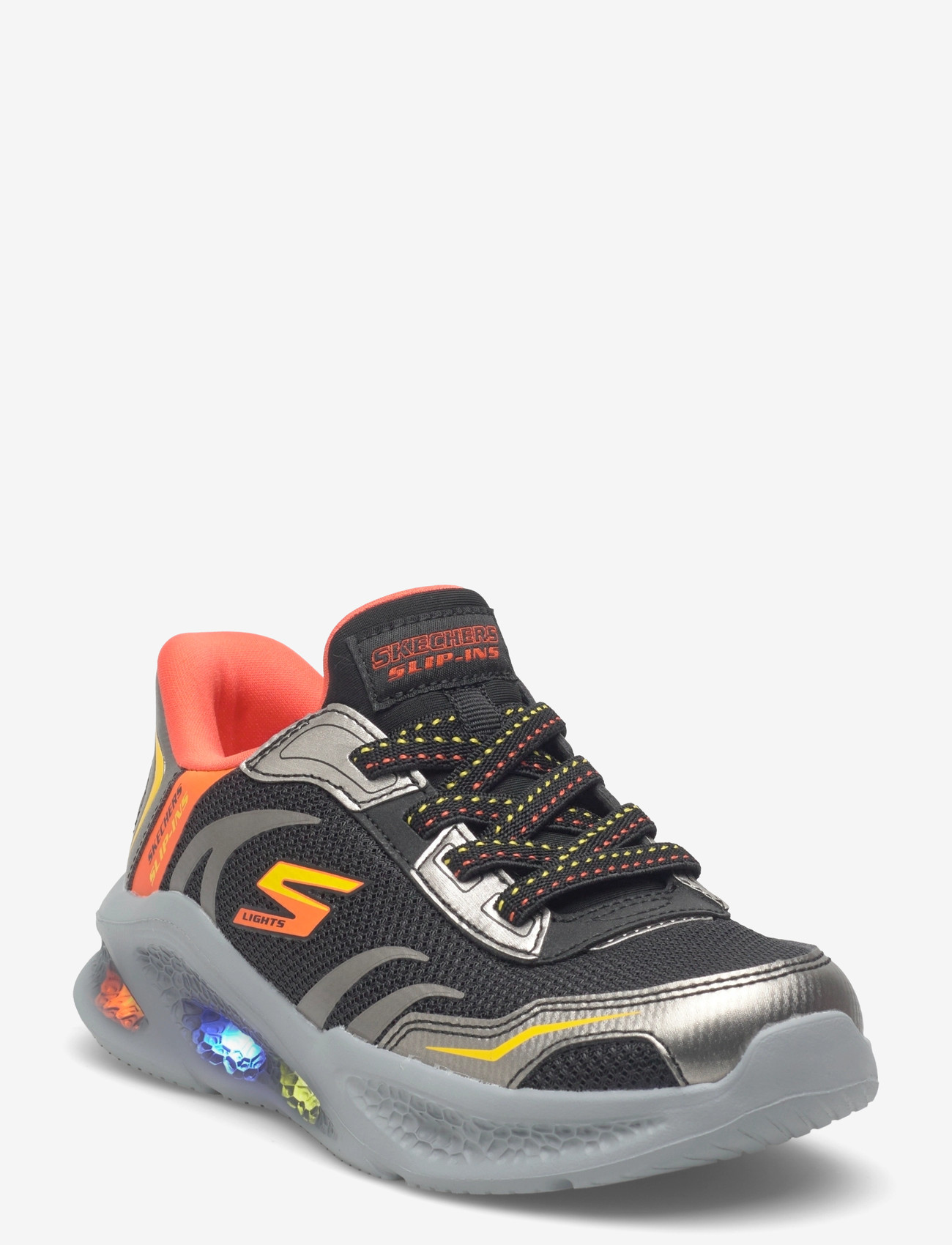 Skechers SKECHERS METEOR-LIGHTS BRISK-BEAMS - Laisvalaikio batai - BKSL / orange