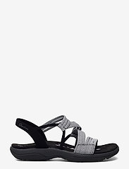 Skechers - Womens Reggae Slim - Skech Appeal - flat sandals - bkw black white - 1